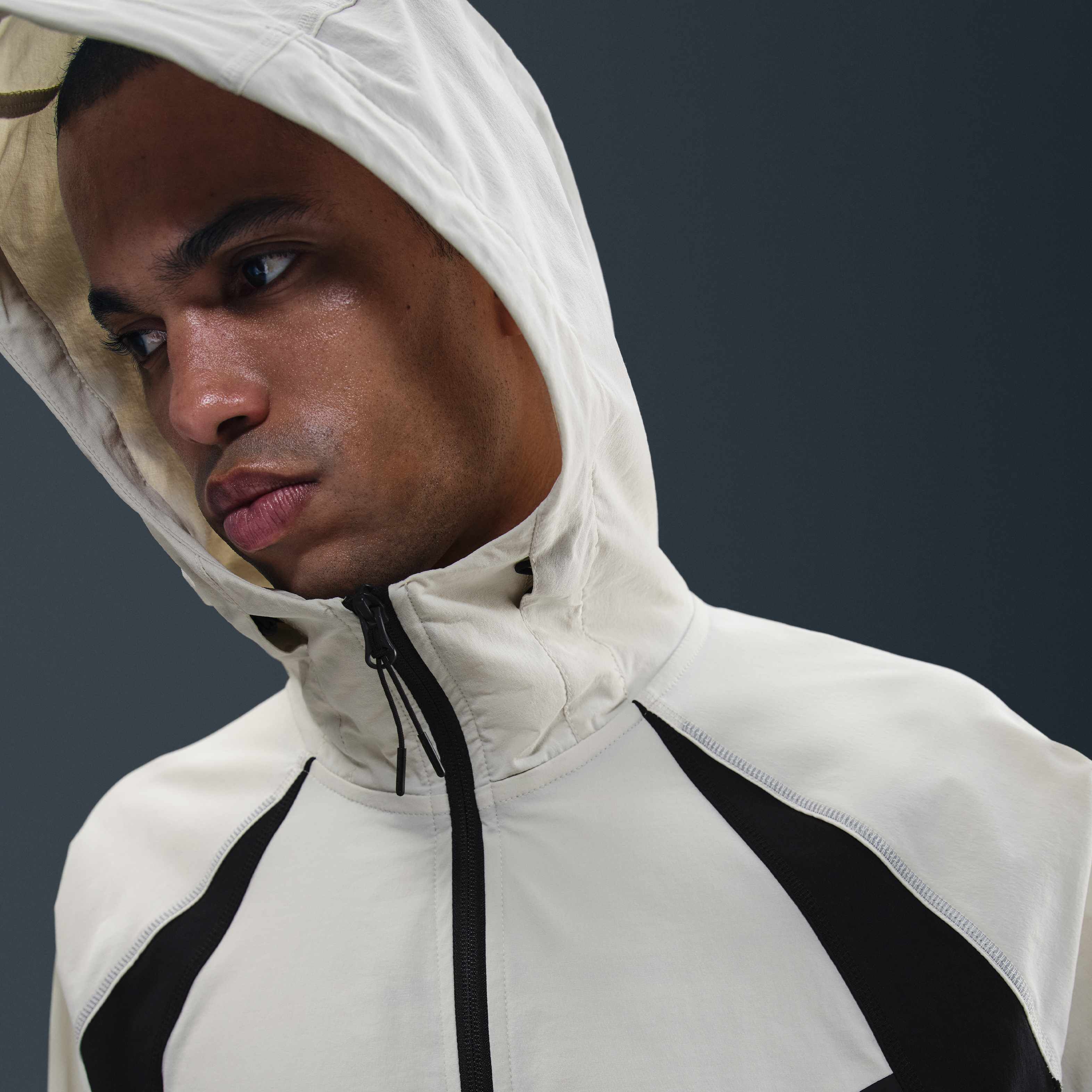 Buy Nike Tech Men's Dri-FIT Woven Colour-Block Windrunner Loose