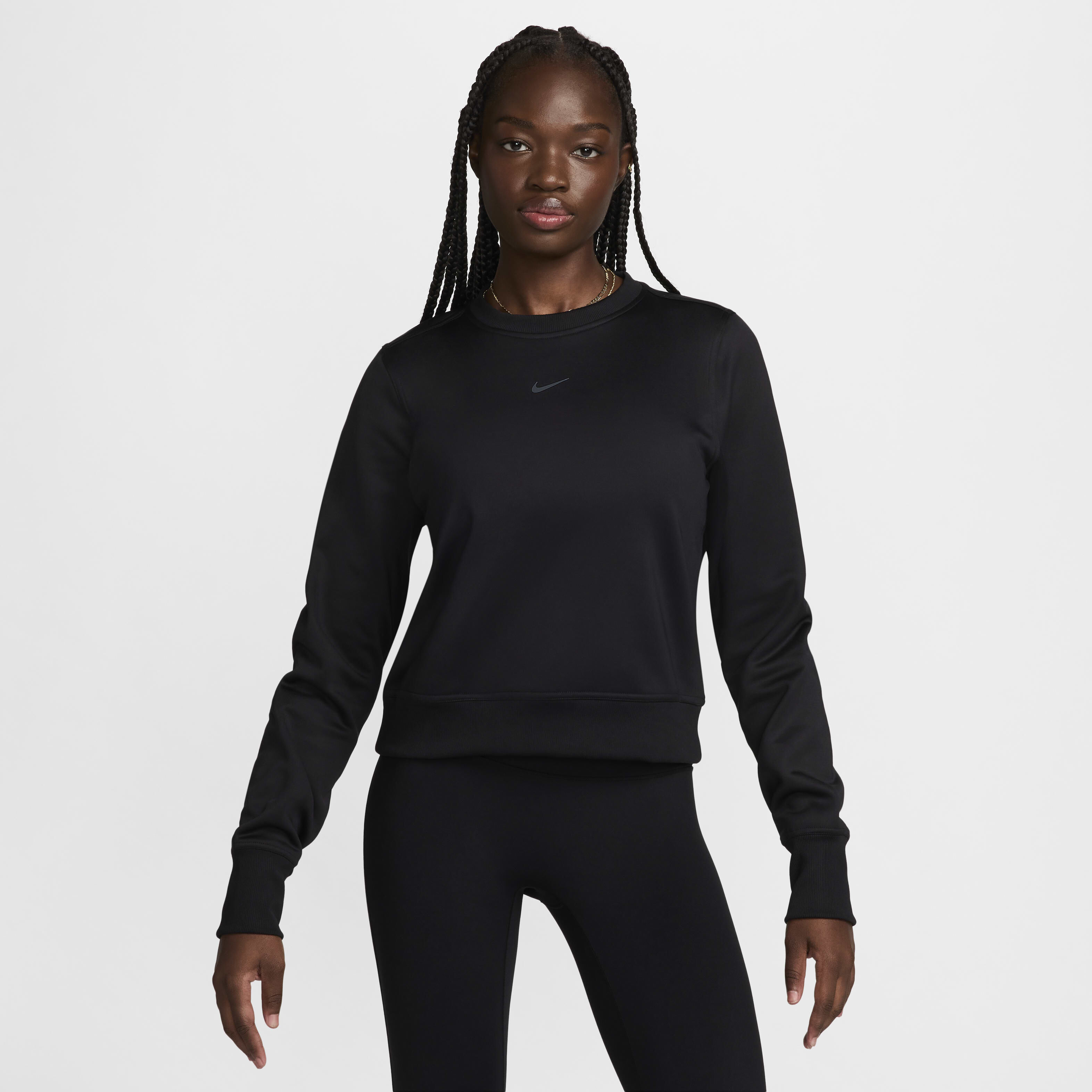 Buy Nike One Women s Therma FIT Crew Neck Fleece Sweatshirt Nike Qatar Official