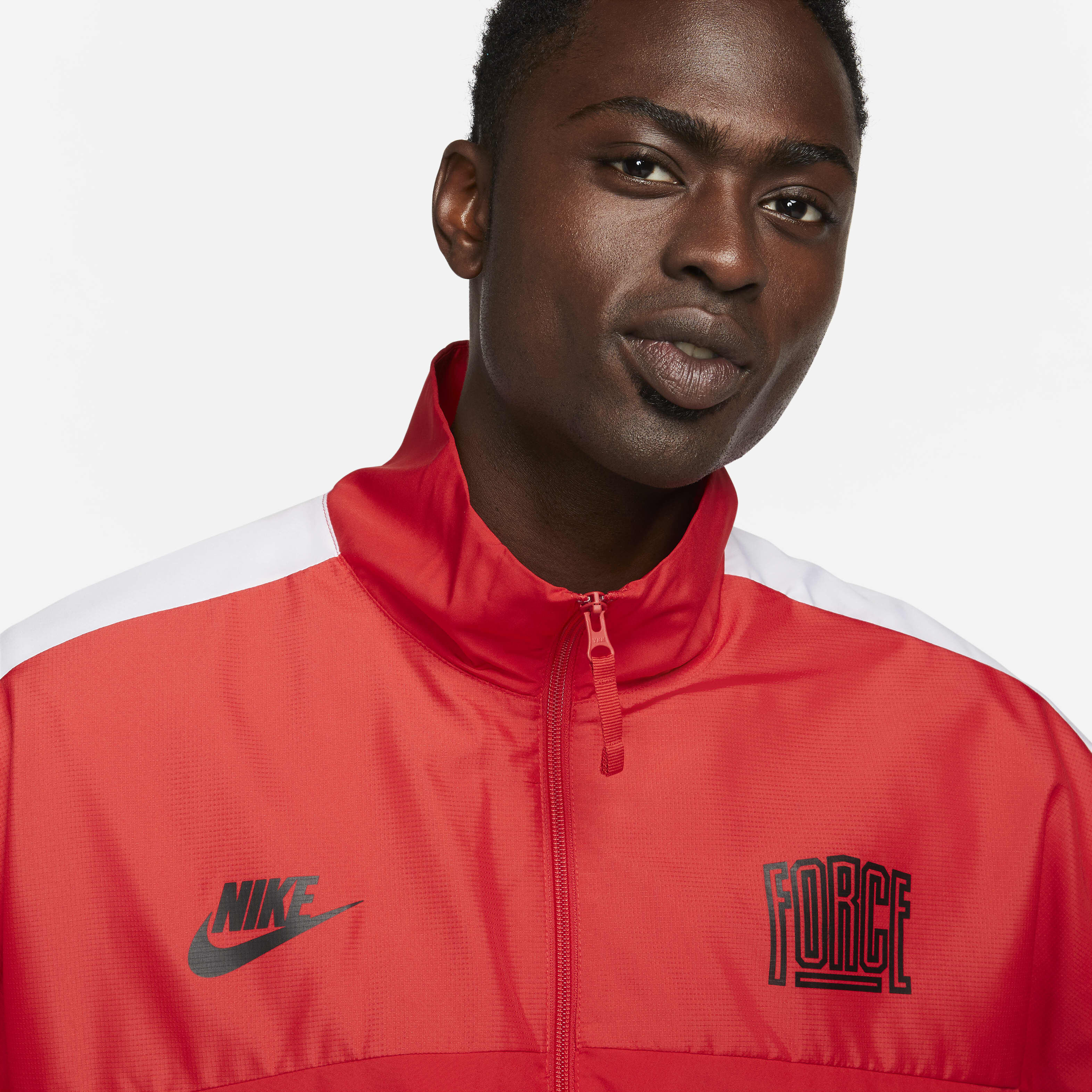 Red nike elite jacket on sale