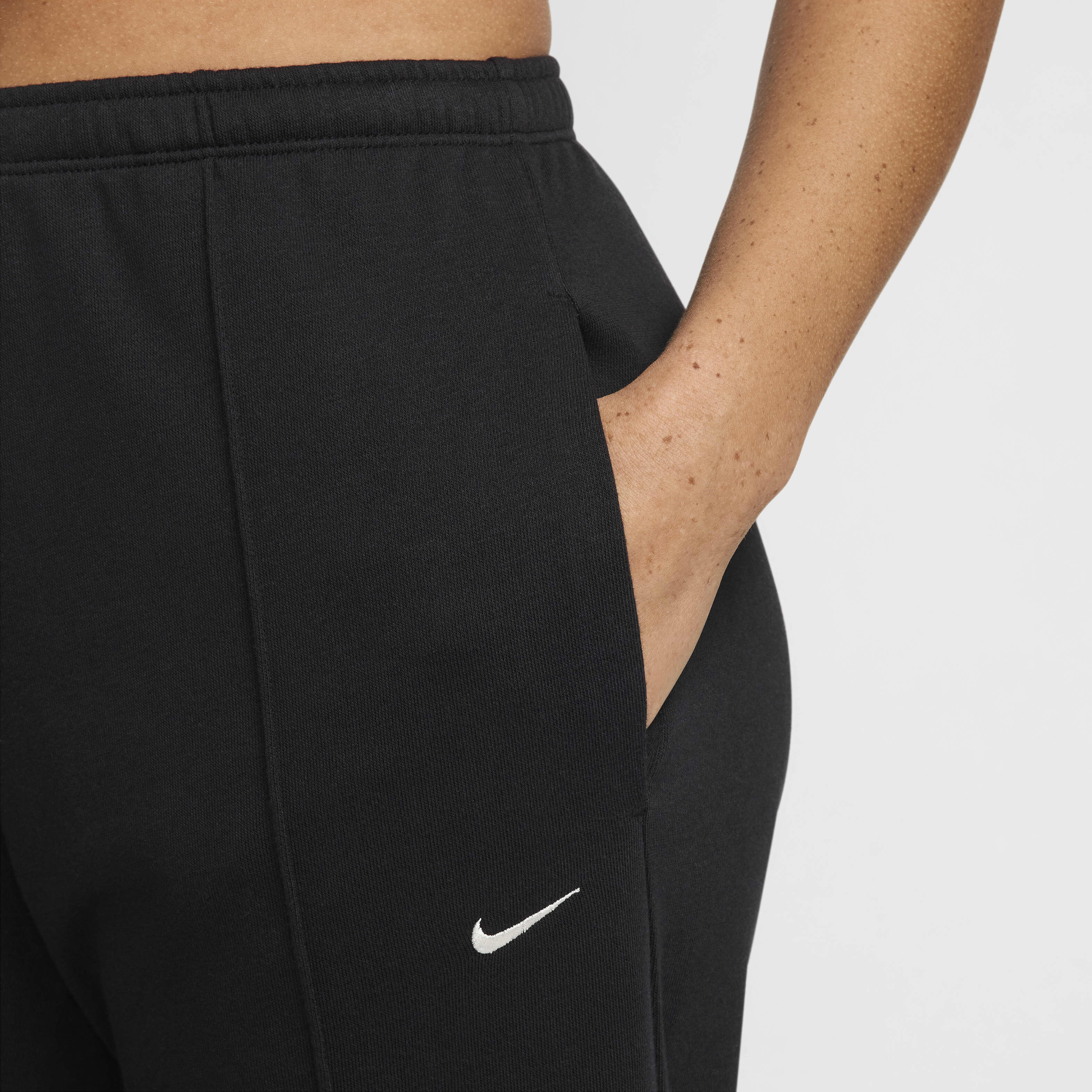 Buy Nike Sportswear Chill Terry Women s Mid Rise French Terry Open Hem Tracksuit Bottoms Nike Qatar Official
