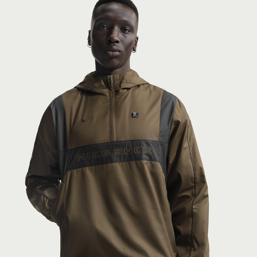جاكيتات و جيليهات رجالية-نايكي, نايكي سبورتسوير شوكس, جاكيت ووفن بنصف سحاب للرجال