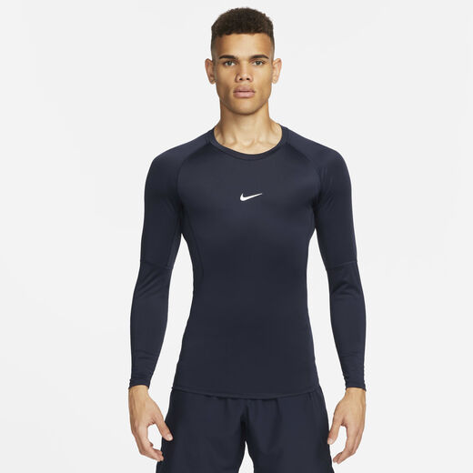 T-Shirts & Tops-Nike, Nike Pro, Men's Dri-FIT Tight Long-Sleeve Fitness Top