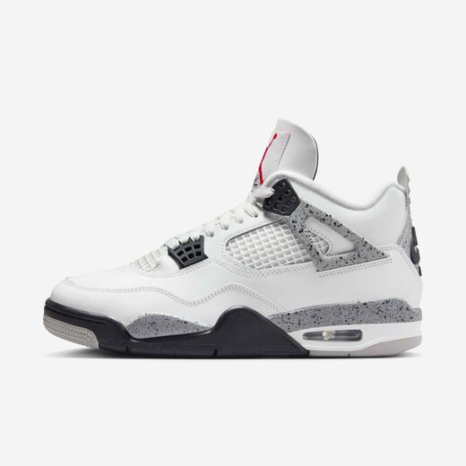 Men's Lifestyle Shoes-JRDN, Air Jordan 4 Retro 'White Cement', Men's Shoes