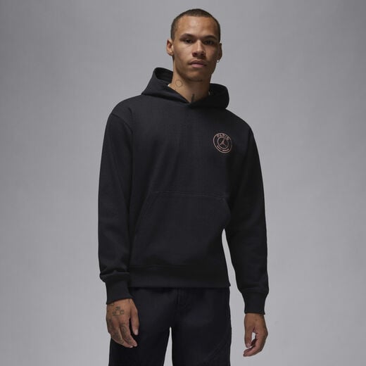 Jordan Grey-Nike, Paris Saint-Germain, Men's Fleece Pullover Hoodie