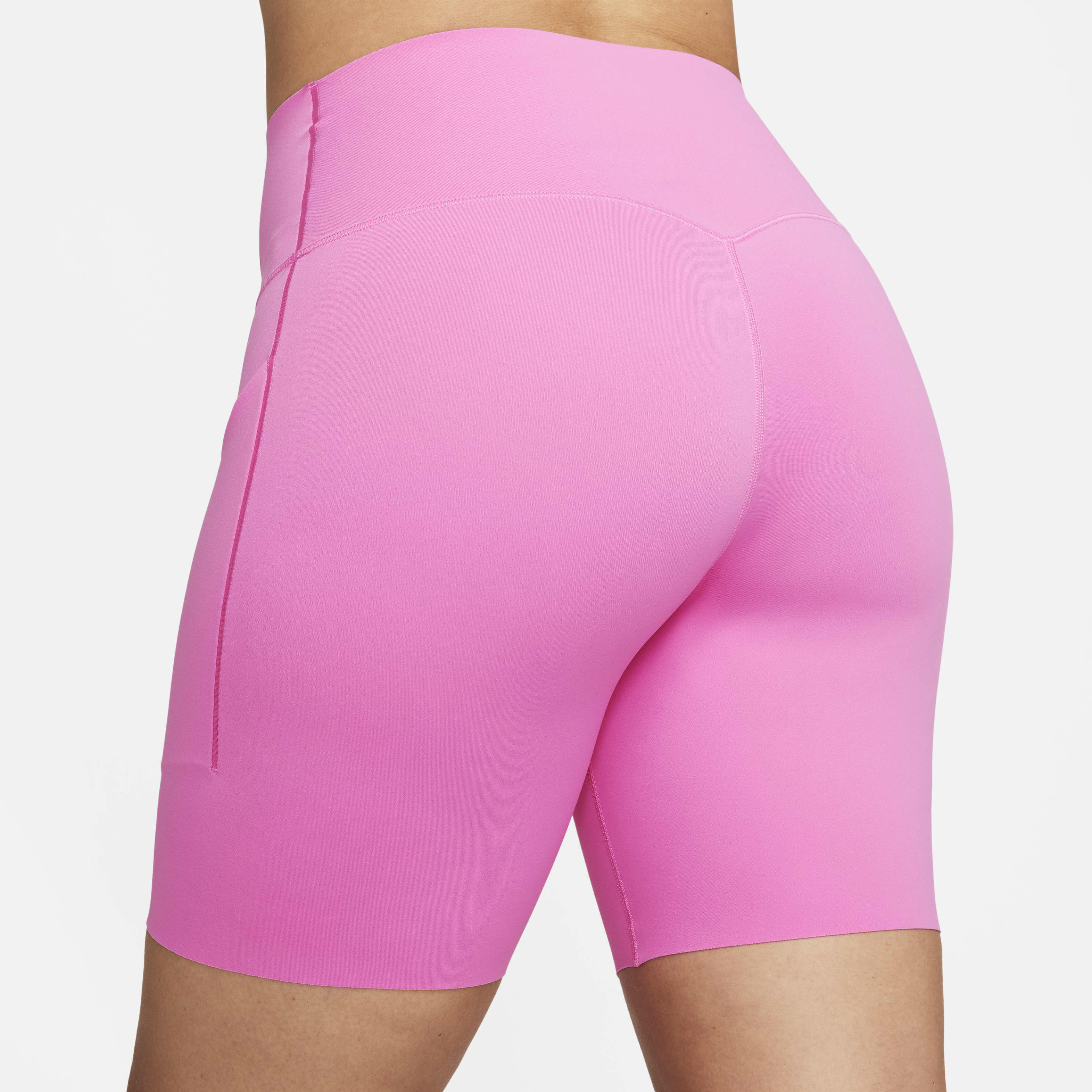 Buy Nike Universa Women s Medium Support High Waisted 20cm approx. Biker Shorts with Pockets Nike Qatar Official