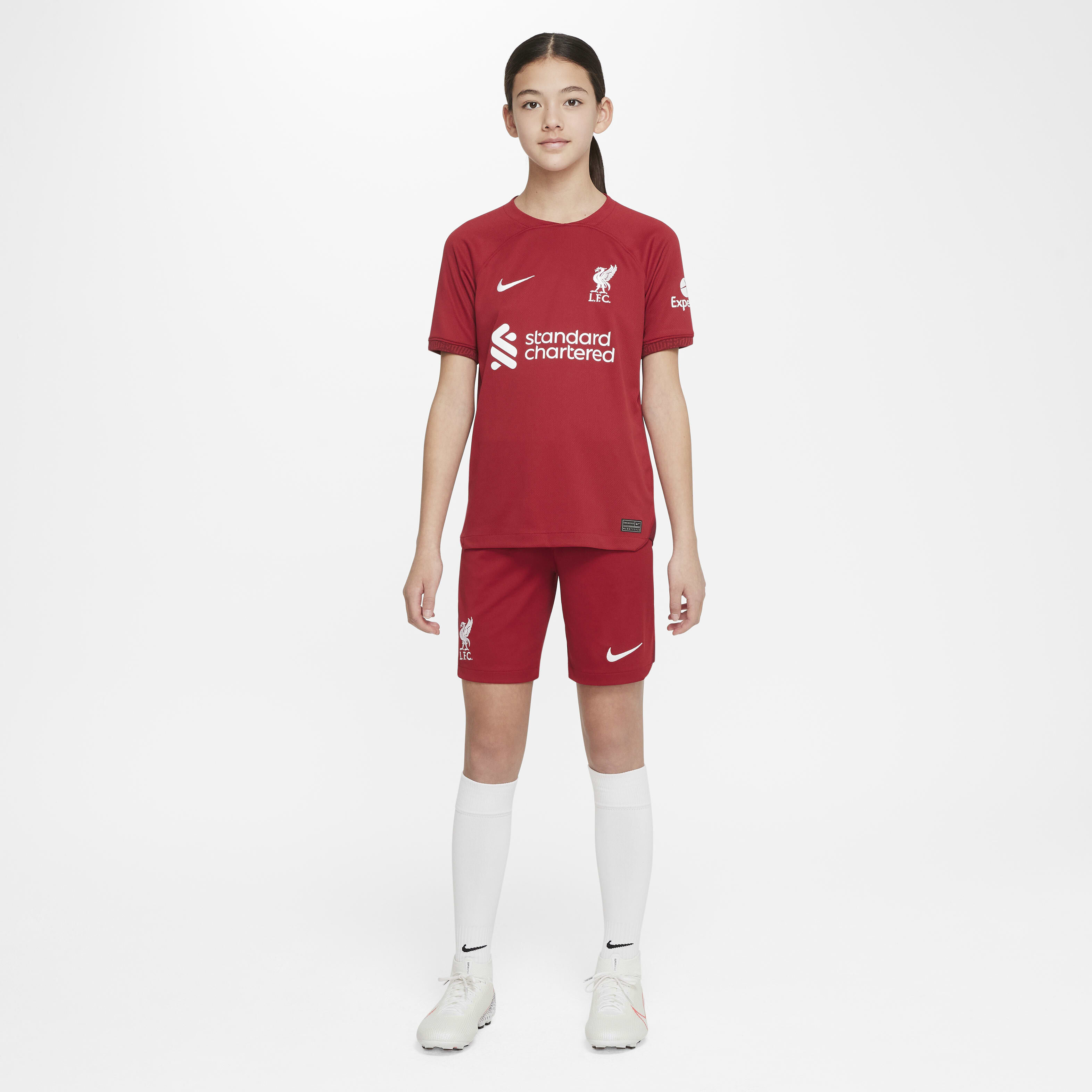 Buy Liverpool F.C. 2022/23 Stadium Home Older Kids' Nike Dri