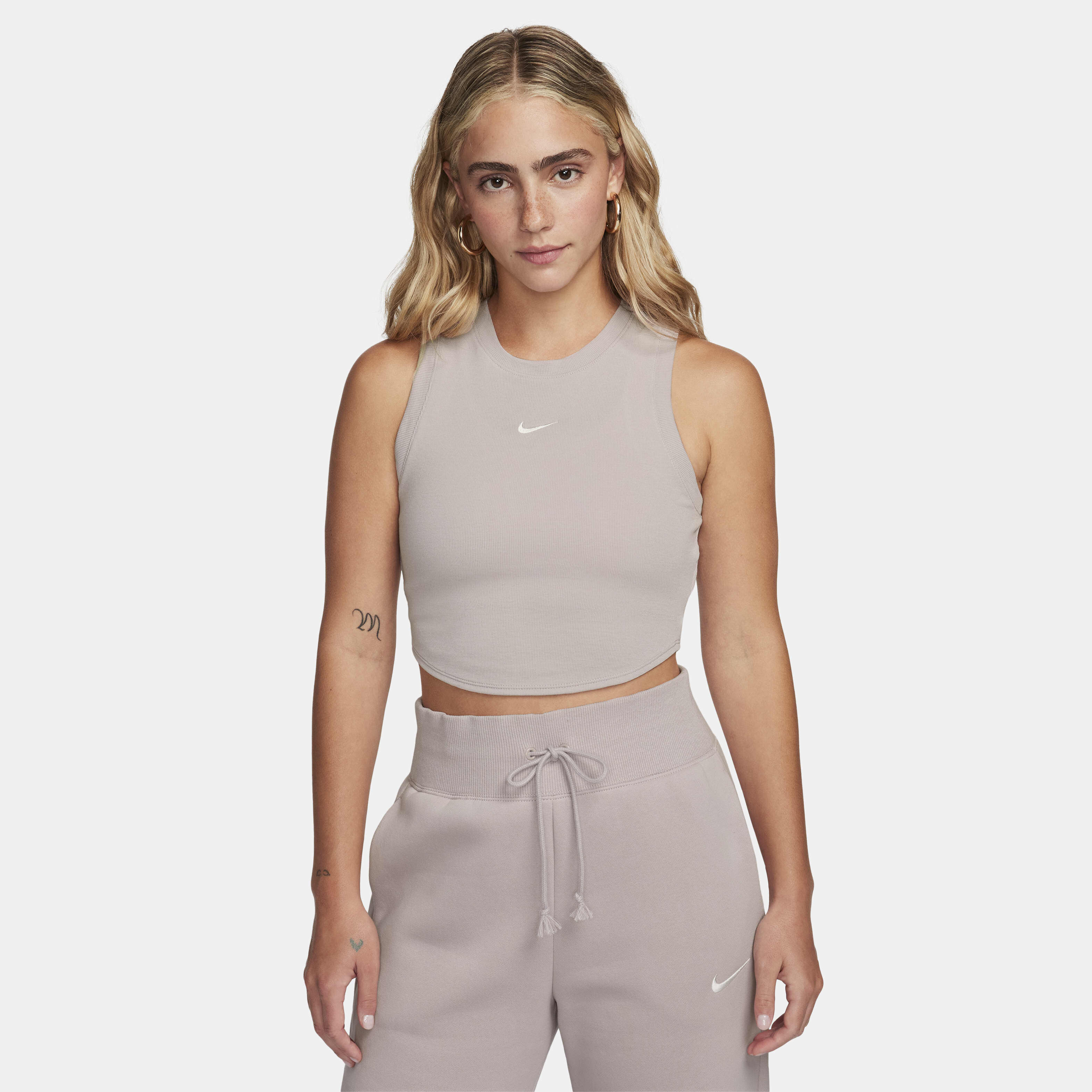 Buy Nike Sportswear Chill Knit Women s Tight Cropped Mini Rib Tank Top Nike Qatar Official