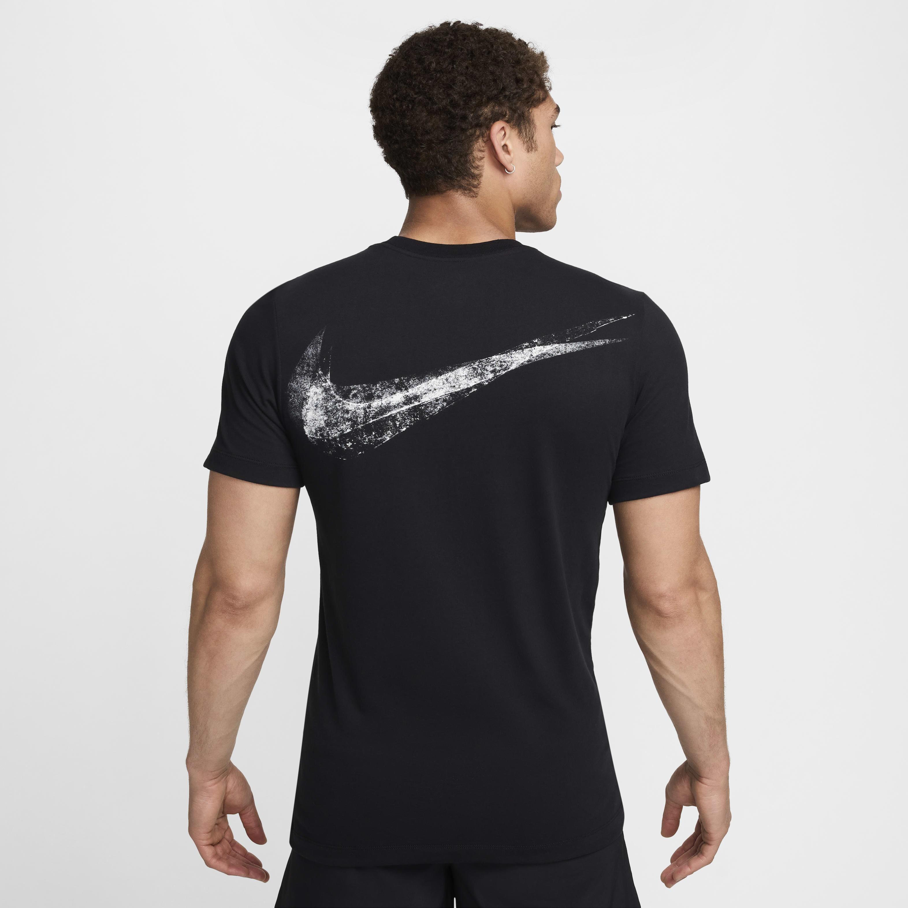 Buy Nike Men's Dri-FIT Fitness T-Shirt Black Nike Qatar Official