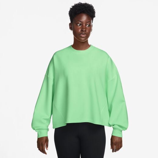 Training & Gym Hoodies & Sweatshirts-Nike, Nike 24.7 ImpossiblySoft, Women's Dri-FIT Oversized Crew-Neck Top