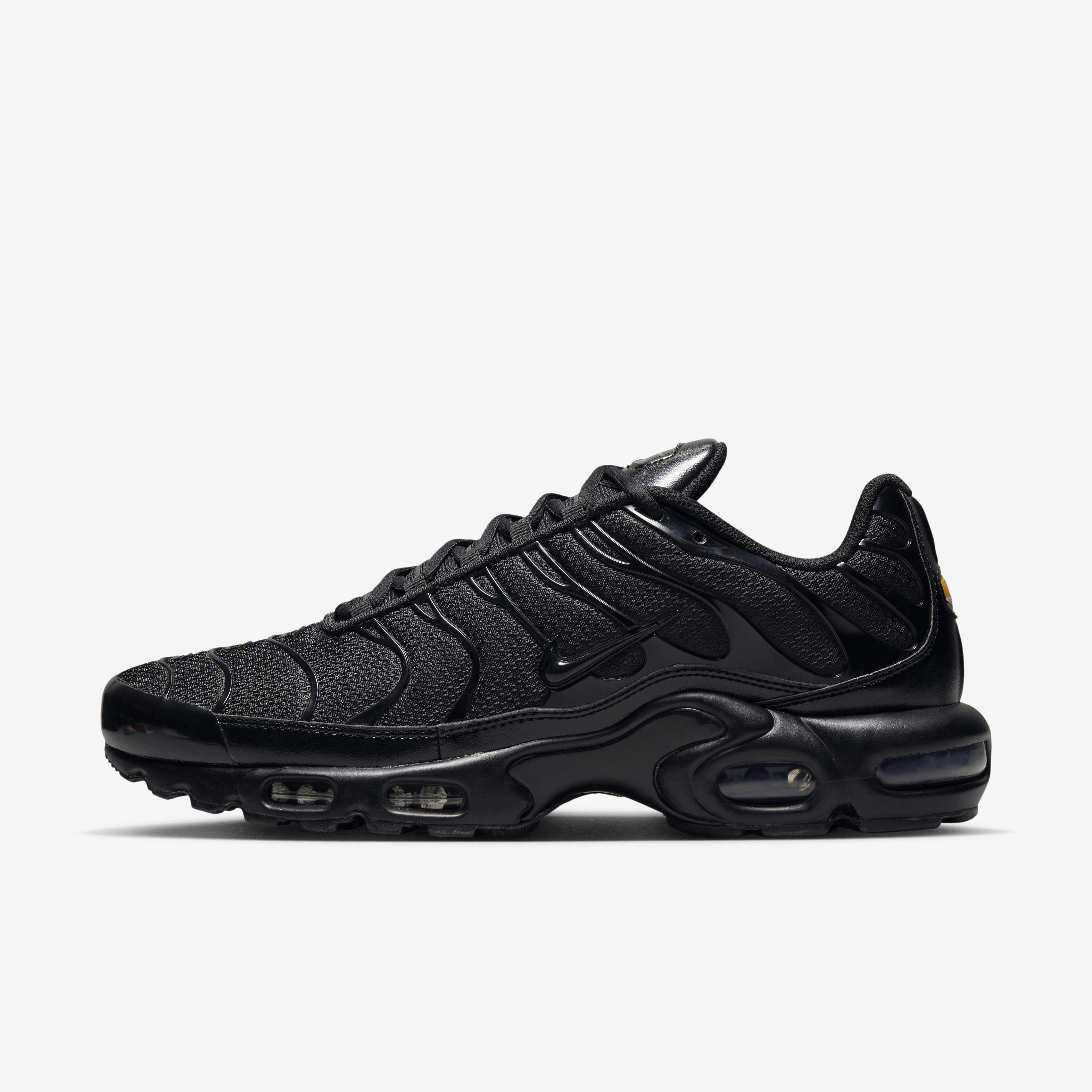 Mens nike air max plus black deals