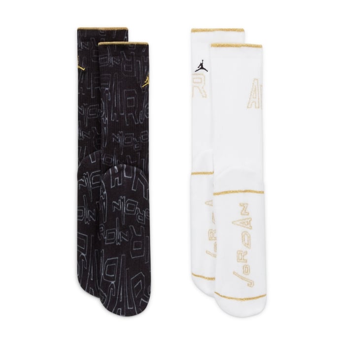 Buy Jordan Crew Socks (2 Pairs) Big Kids Socks Black Nike