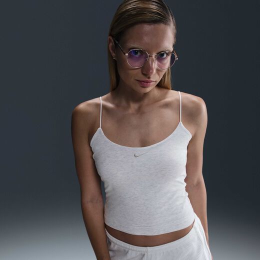 تيشيرتات وقمصان-نايكي, نايكي سبورتسوير تشيل نت, تيشيرت بدون أكمام كامي ضيّق للنساء