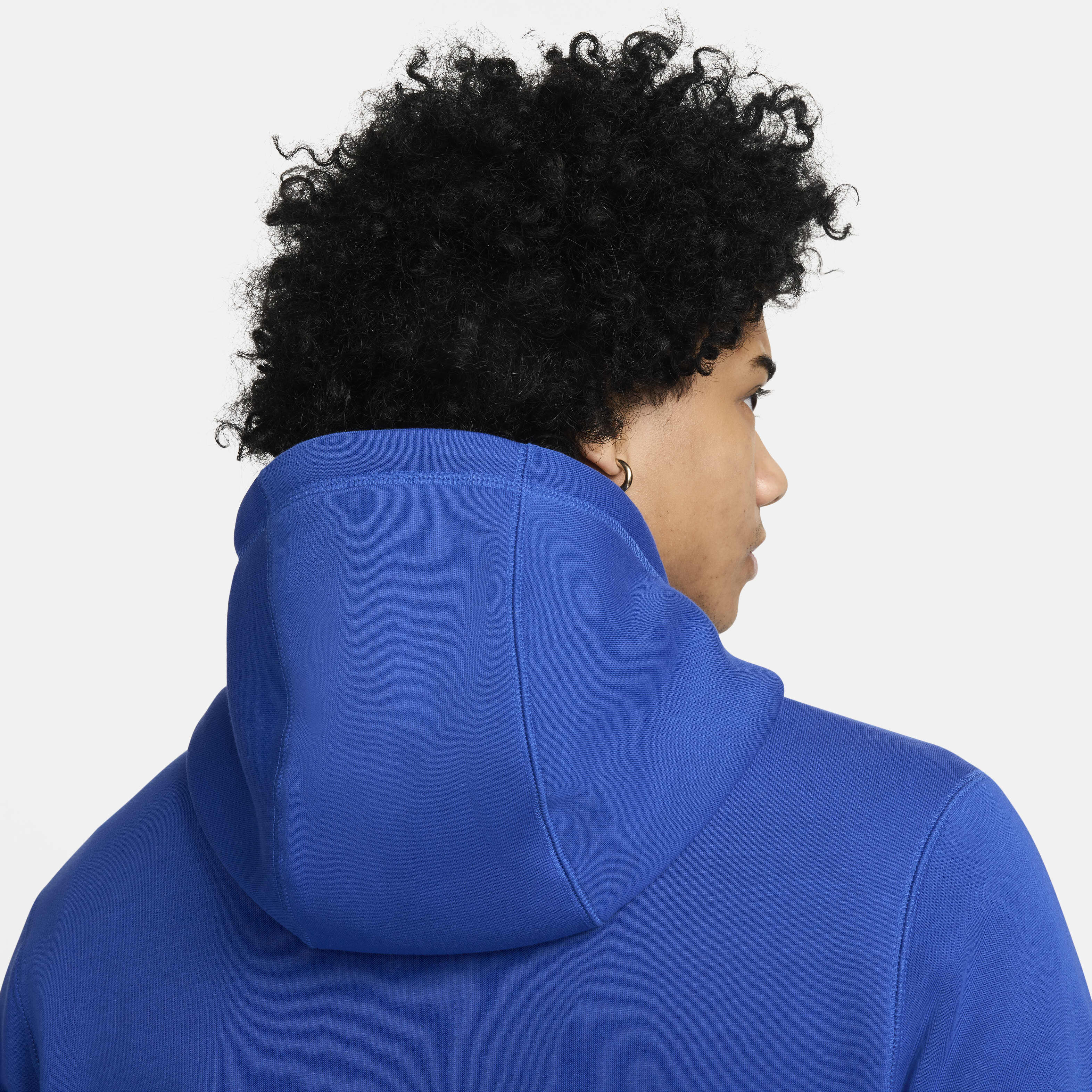 Blue nike club hoodie hot sale