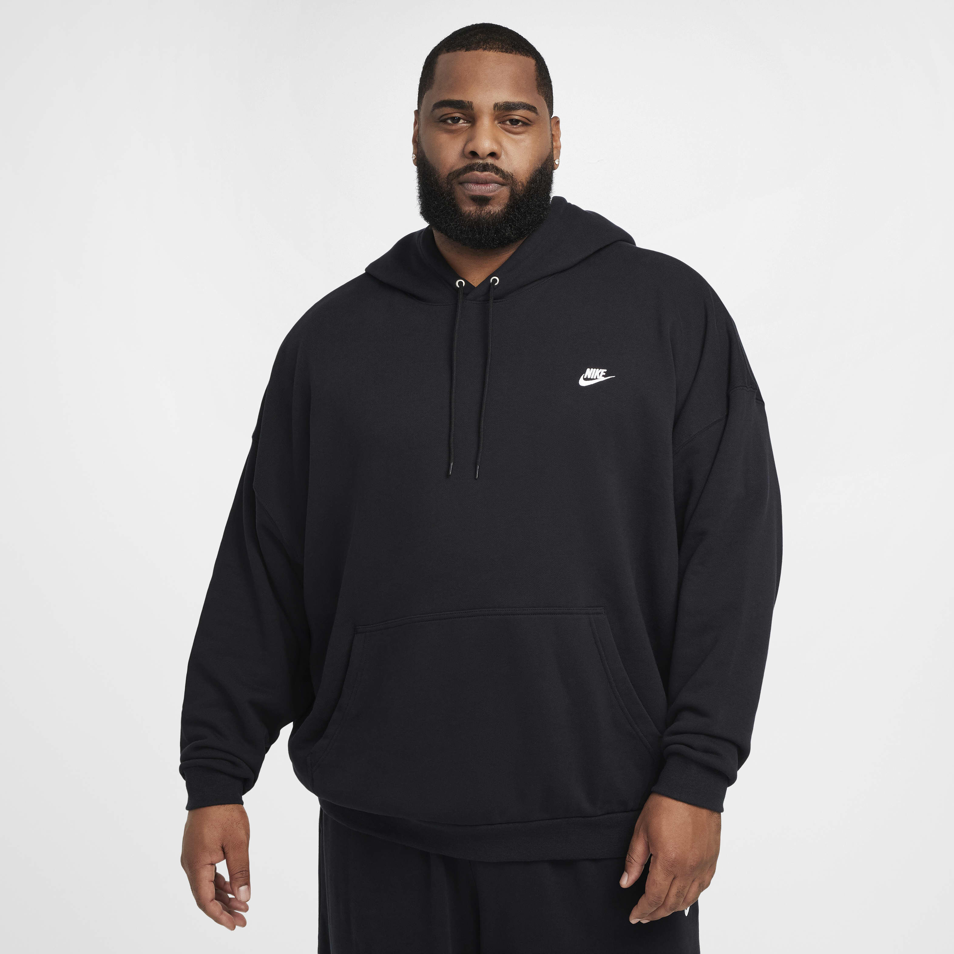 Buy Nike Club Fleece Men s Oversized French Terry Pullover Hoodie Nike Qatar Official