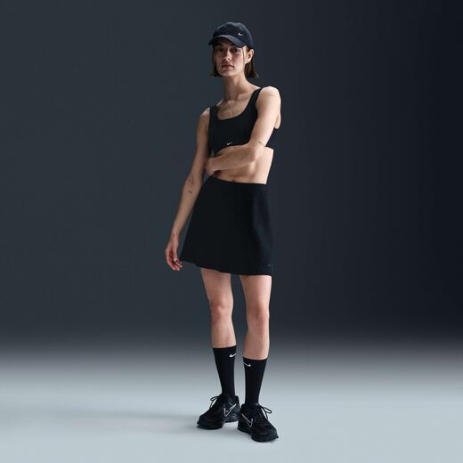 Look of Football- Women's-Nike, Nike Sportswear Chill Knit, Women's Ribbed Mini Skirt