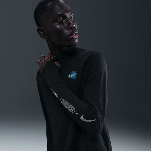 Men's Long Sleeves Shirts-Nike, Nike Stride, Men's Dri-FIT 1/2-zip Running Top