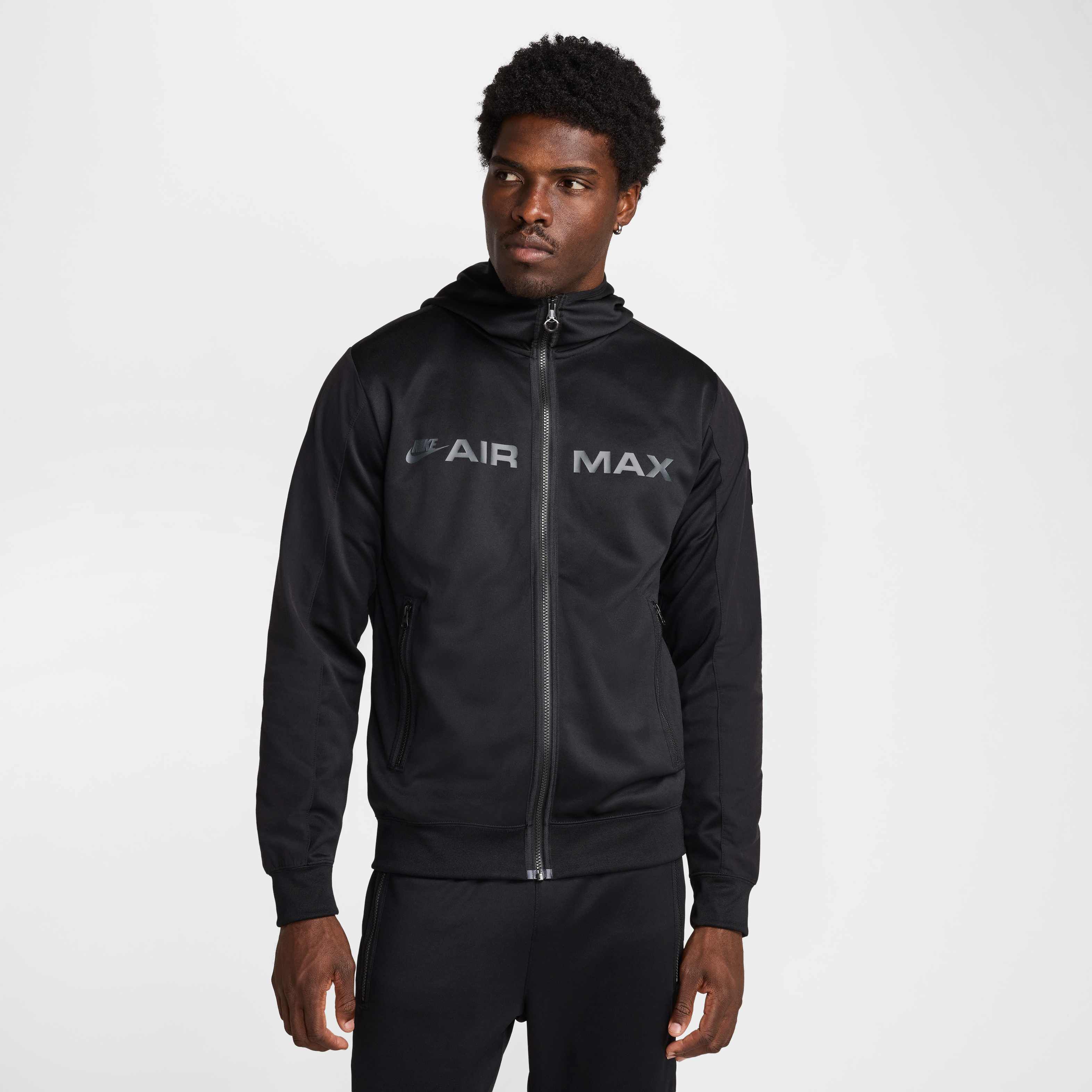 Full Zip Fleece Hoodie Air Max Hoodie Black Buy Nike Sportswear