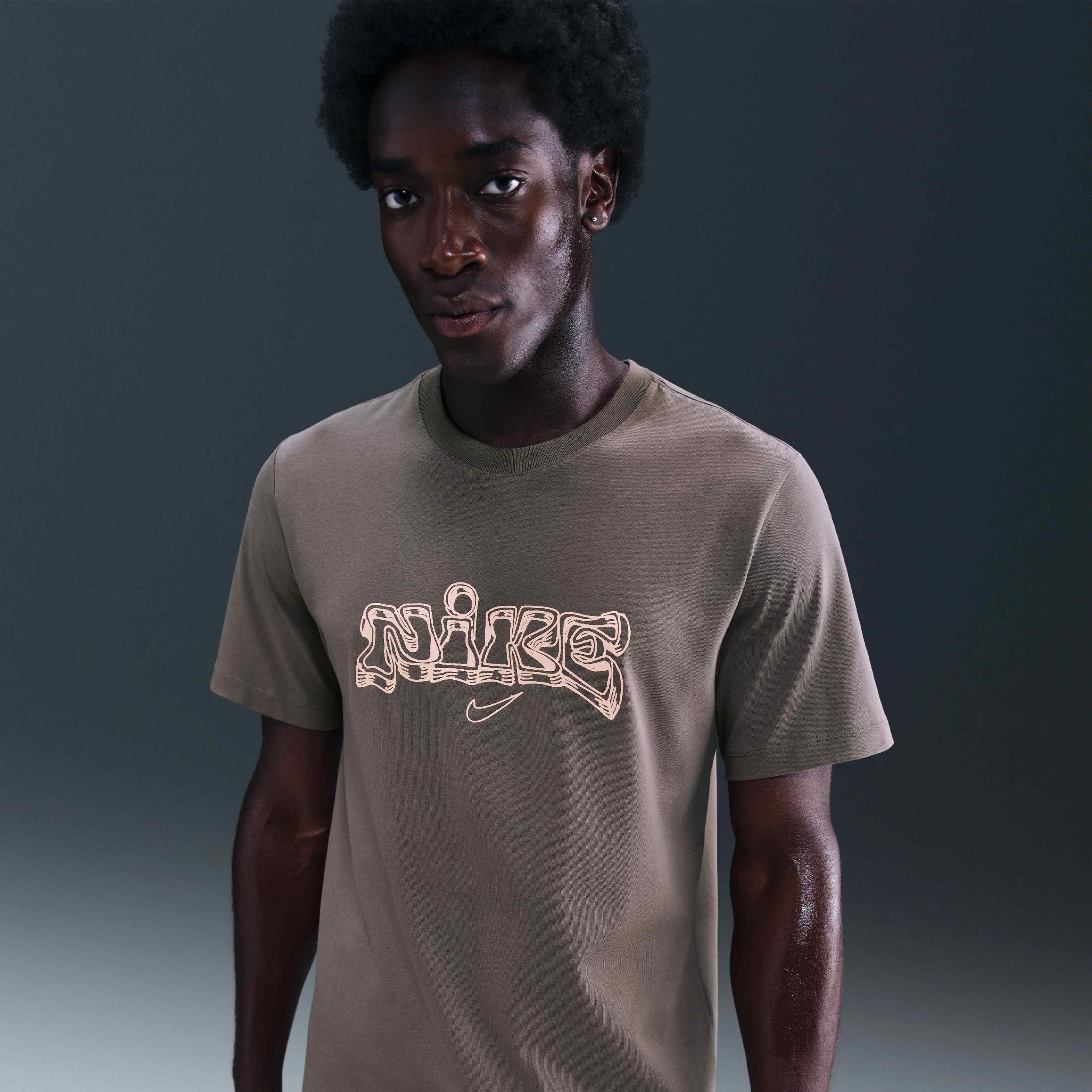 washed coral nike shirt