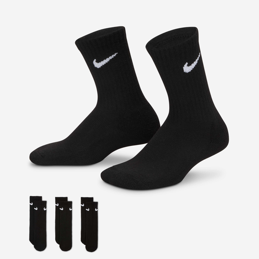 Accessories & Equipment-Nike, Nike, Younger Kids' Cushioned Crew Socks (3-Pack)