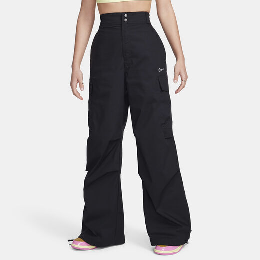 Trousers & Tights-Nike, Nike Sportswear, Women's High-Waisted Loose Woven Cargo Trousers