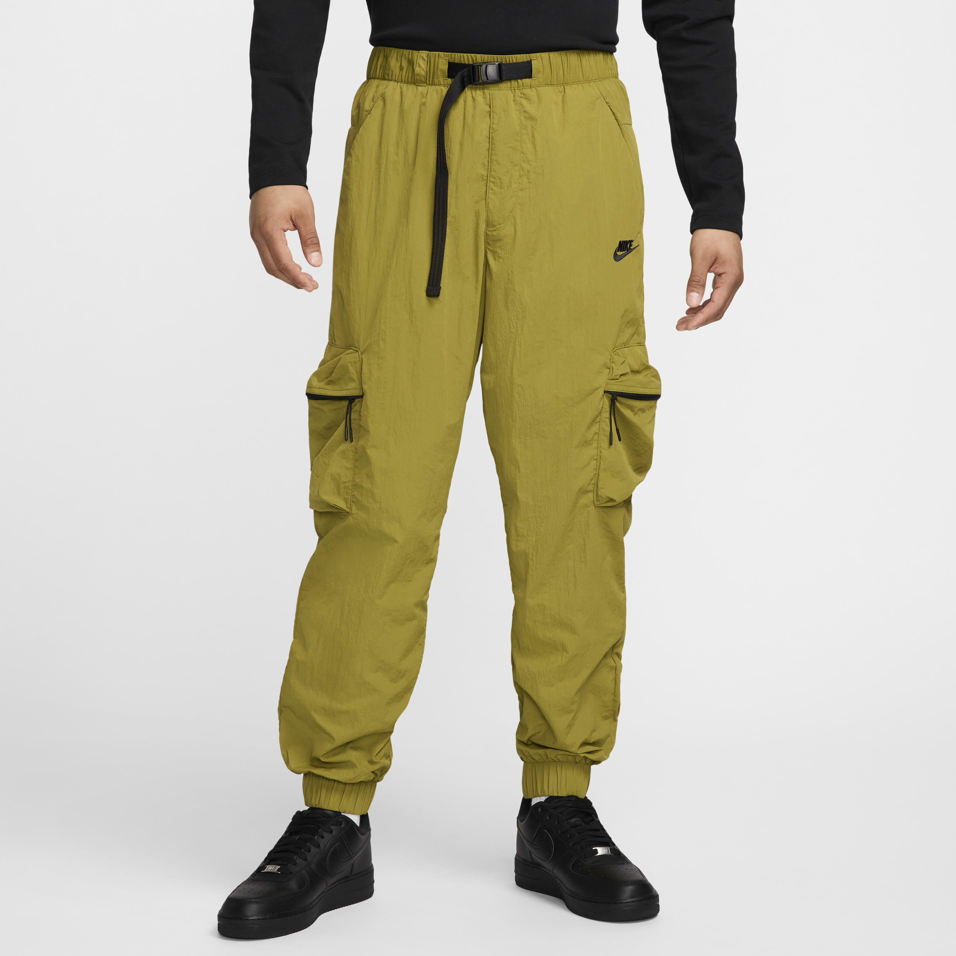 Woven pocket cargo trousers on sale