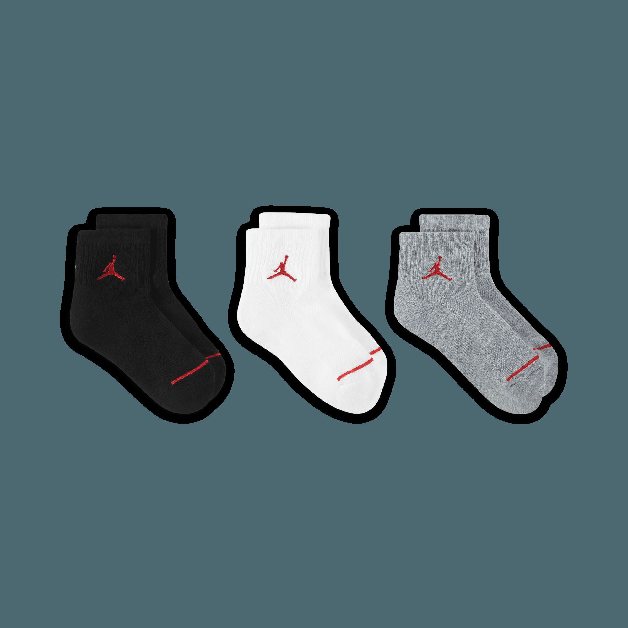 Jordan Jumpman Quarter-Length Socks (3 Pairs) image number 4