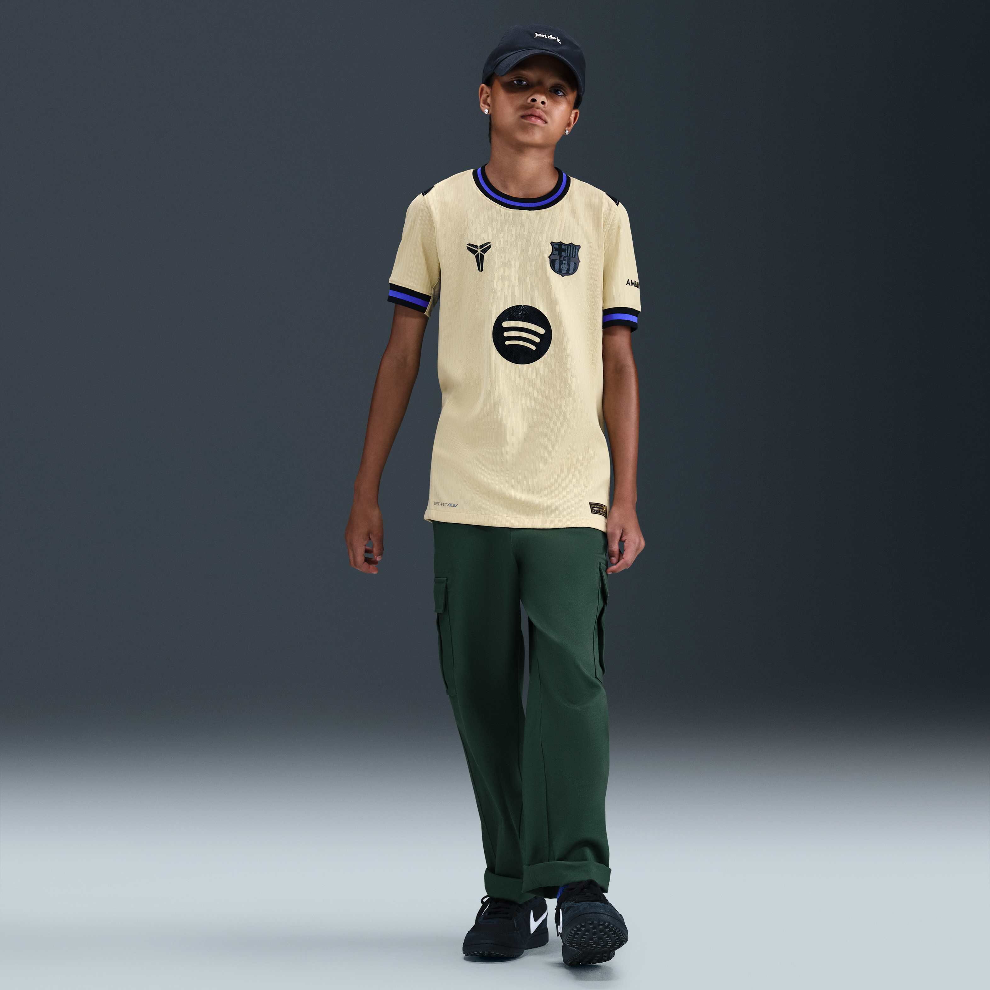 Buy F.C. Barcelona 2025/26 Match Away Older Kids' Kobe Dri