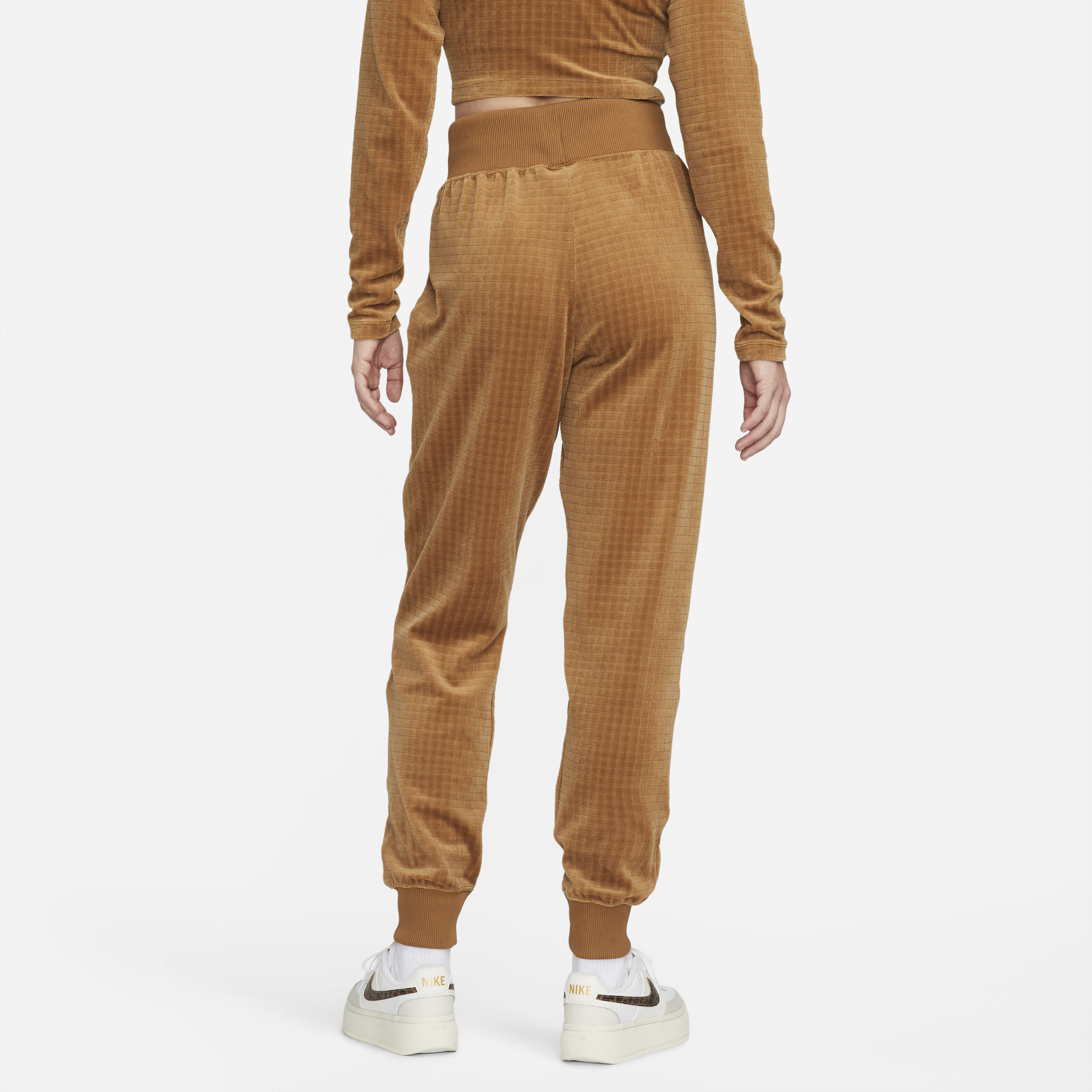 بنطال فيلور بخصر مرتفع image number 1