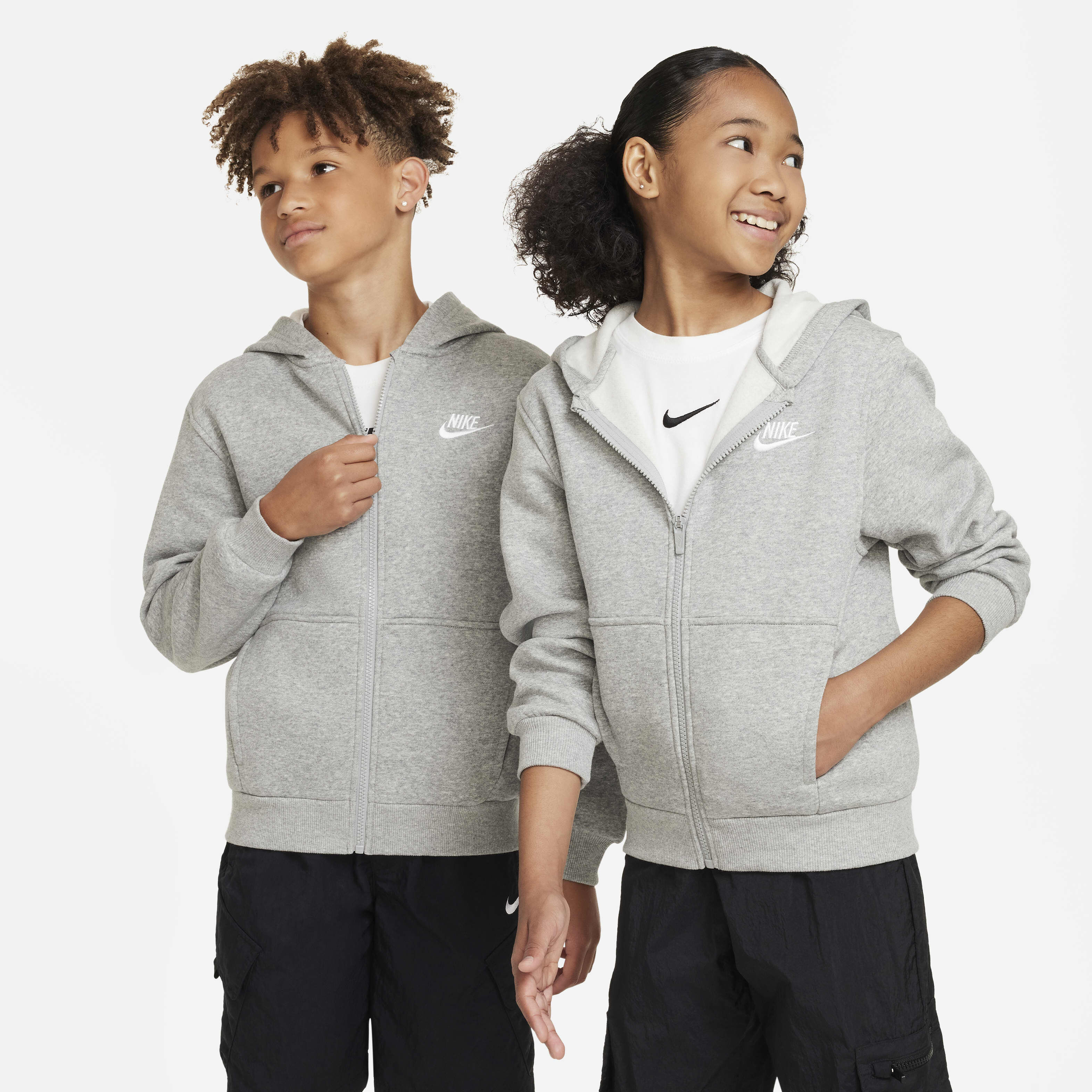 Buy Nike Sportswear Club Fleece Older Kids Full Zip Hoodie Nike Qatar Official