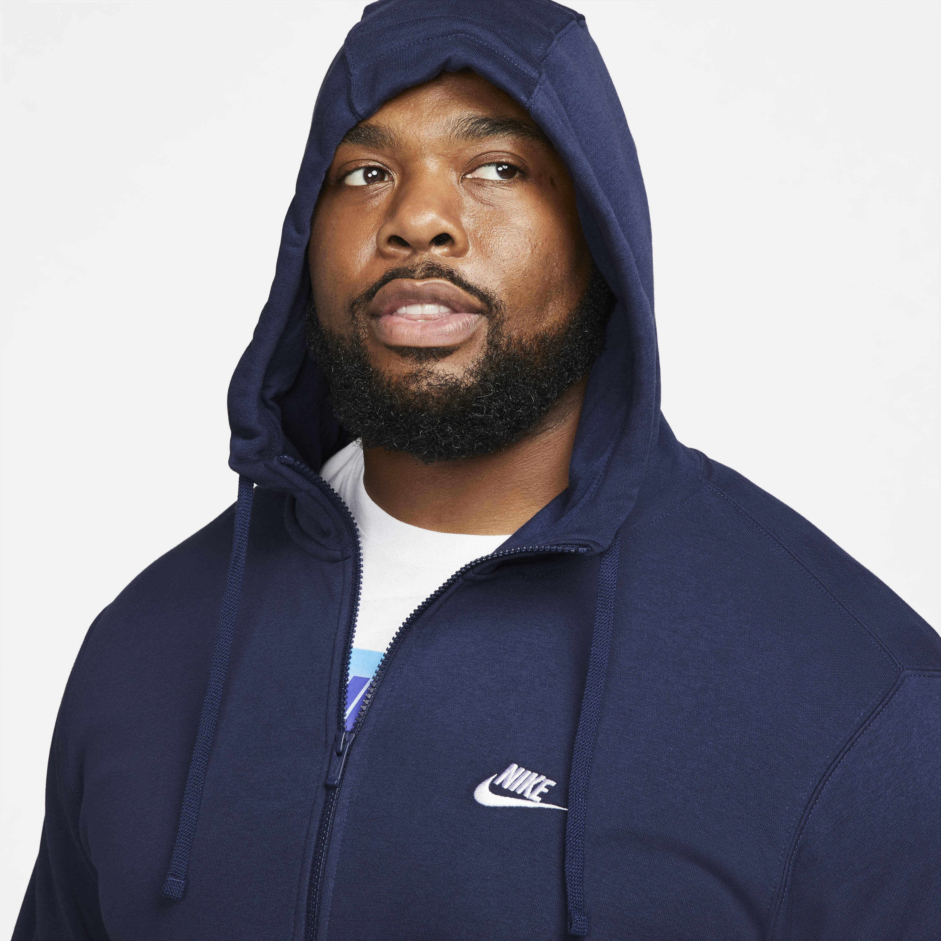 Nike sportswear club fleece full zip hoodie store