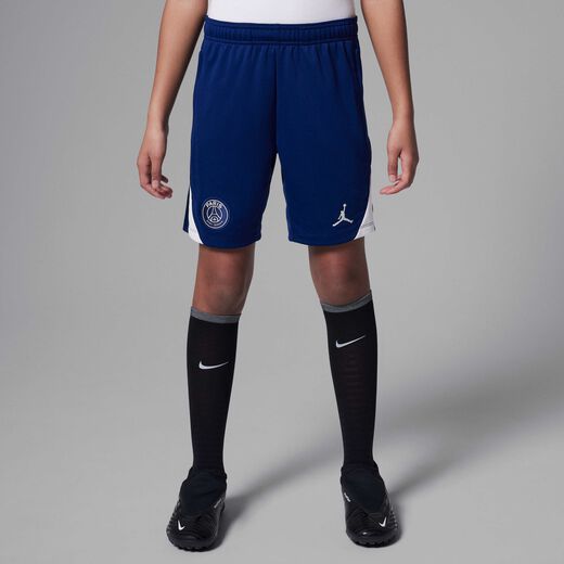 PSG vs Inter Milan-JRDN, Paris Saint-Germain Strike Fourth, Big Kids' Jordan Dri-FIT Soccer Knit Shorts