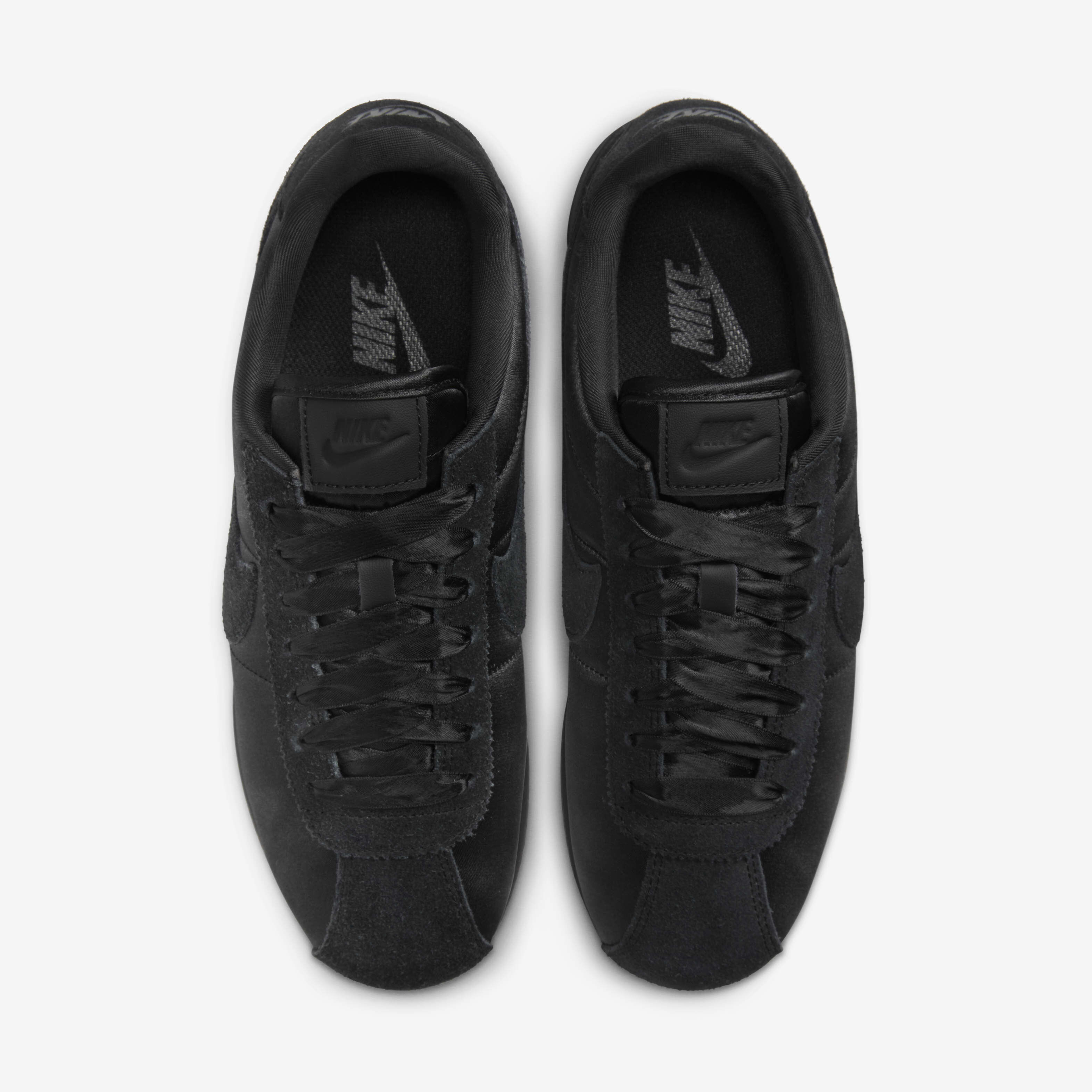 Buy Nike Cortez Textile Women's Shoes - Black/Dark Smoke