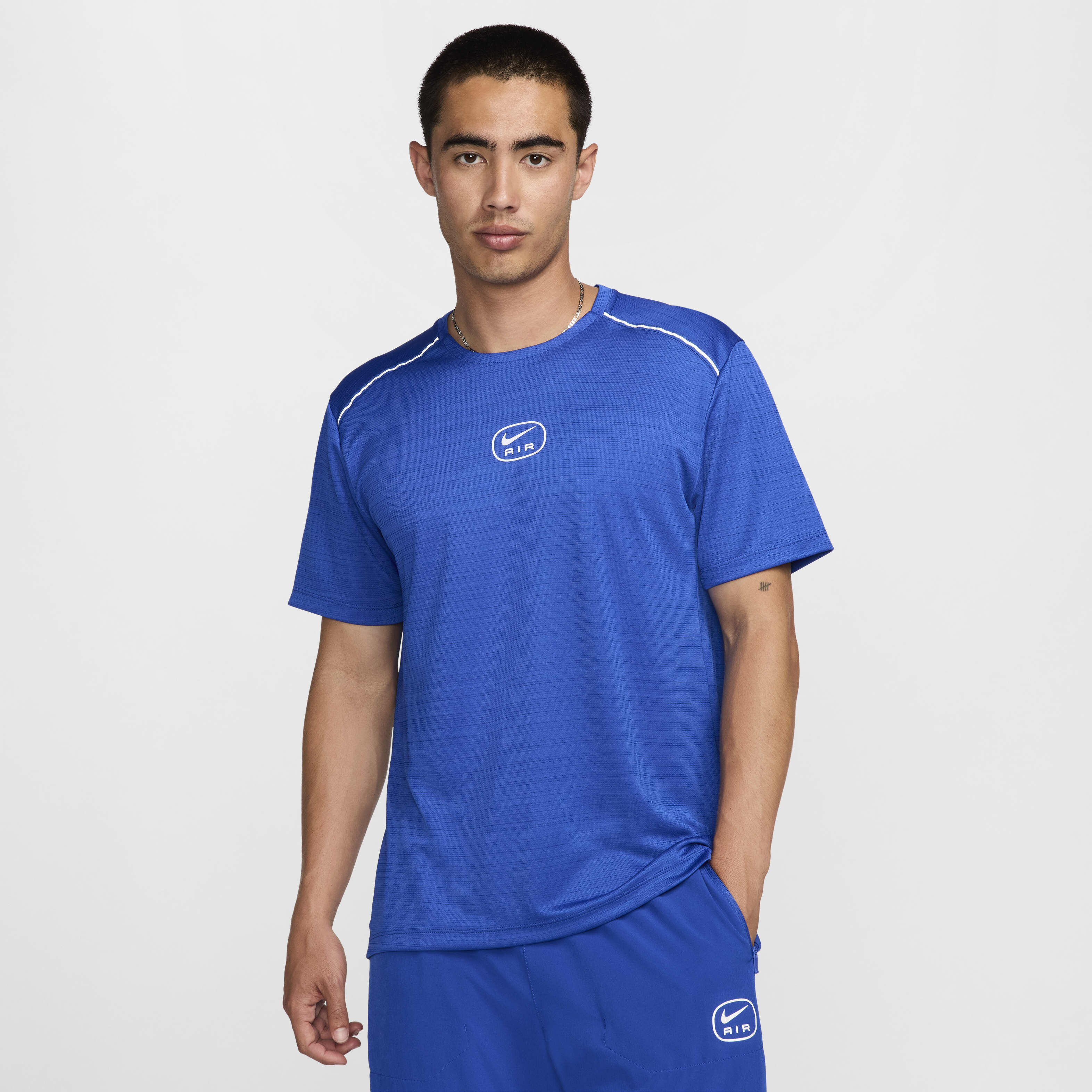 Nike air blue shirt discount