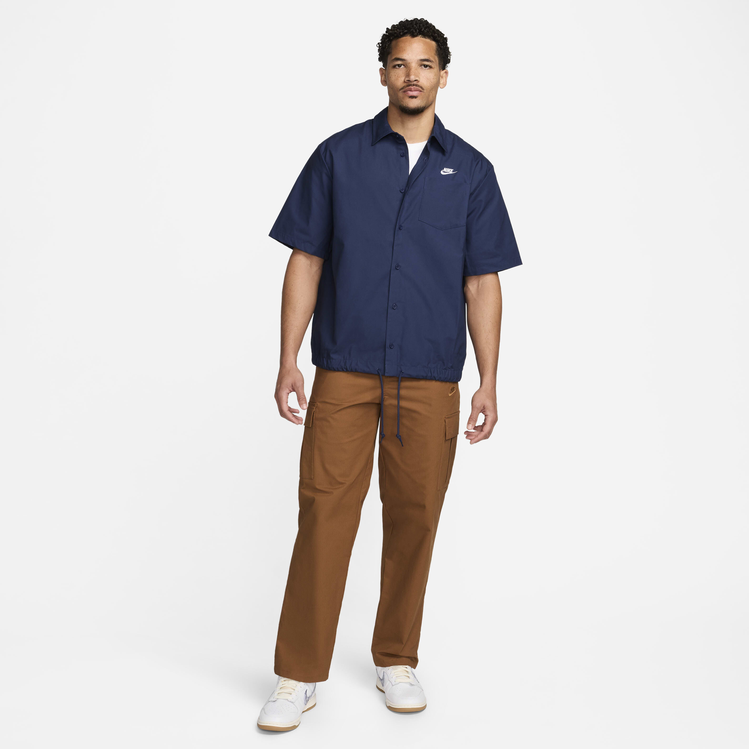Buy Nike Club Men s Short Sleeve Oxford Button Down Shirt Nike Qatar Official
