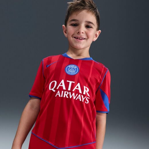 أجدد ملابس وقمصان الاندية للأطفال-نايكي, Paris Saint-Germain 2025/26 Stadium Third, تيشيرت كرة القدم نايكي دراي-فت طبق الأصل للأطفال الكبار