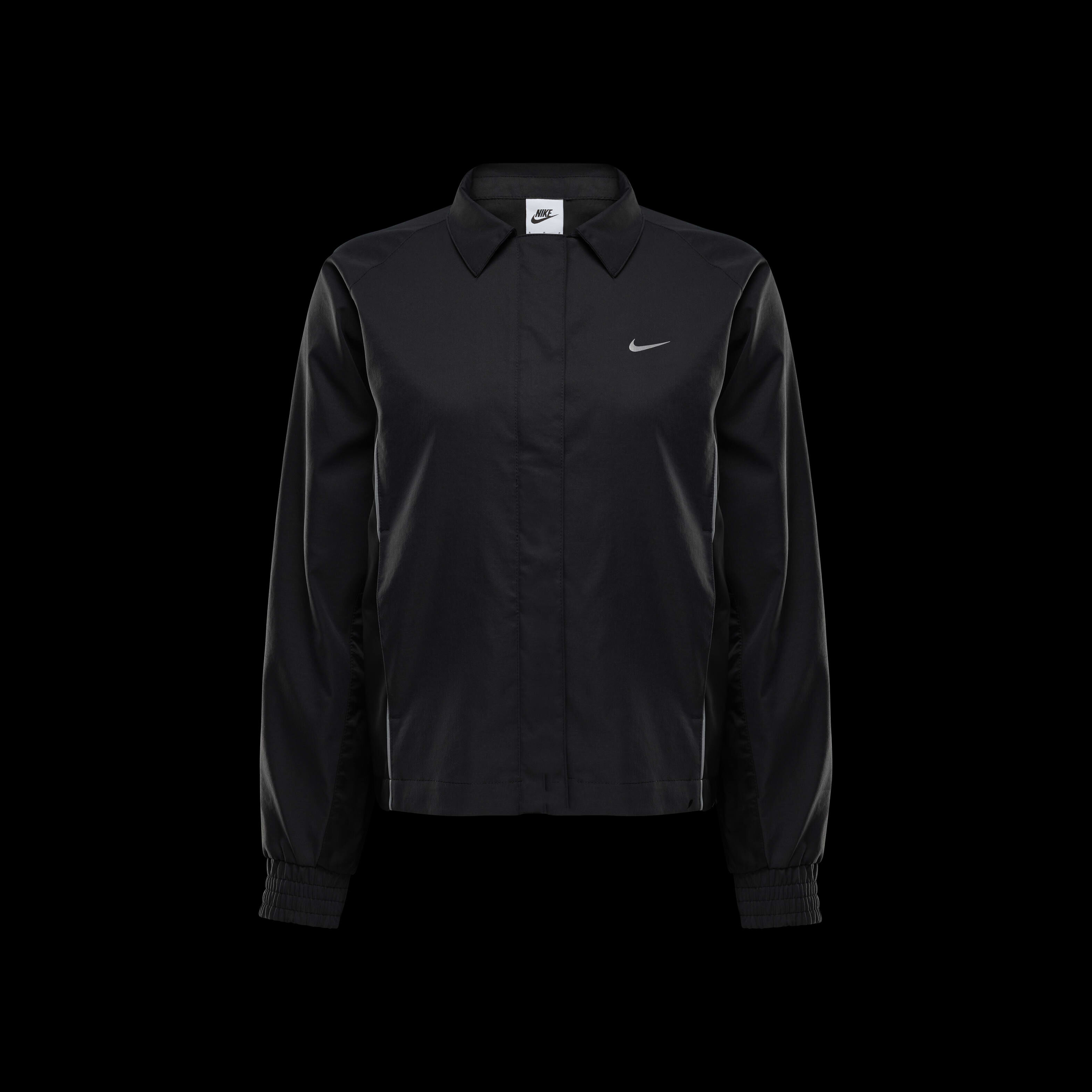 Nike sportswear women's woven jacket black best sale