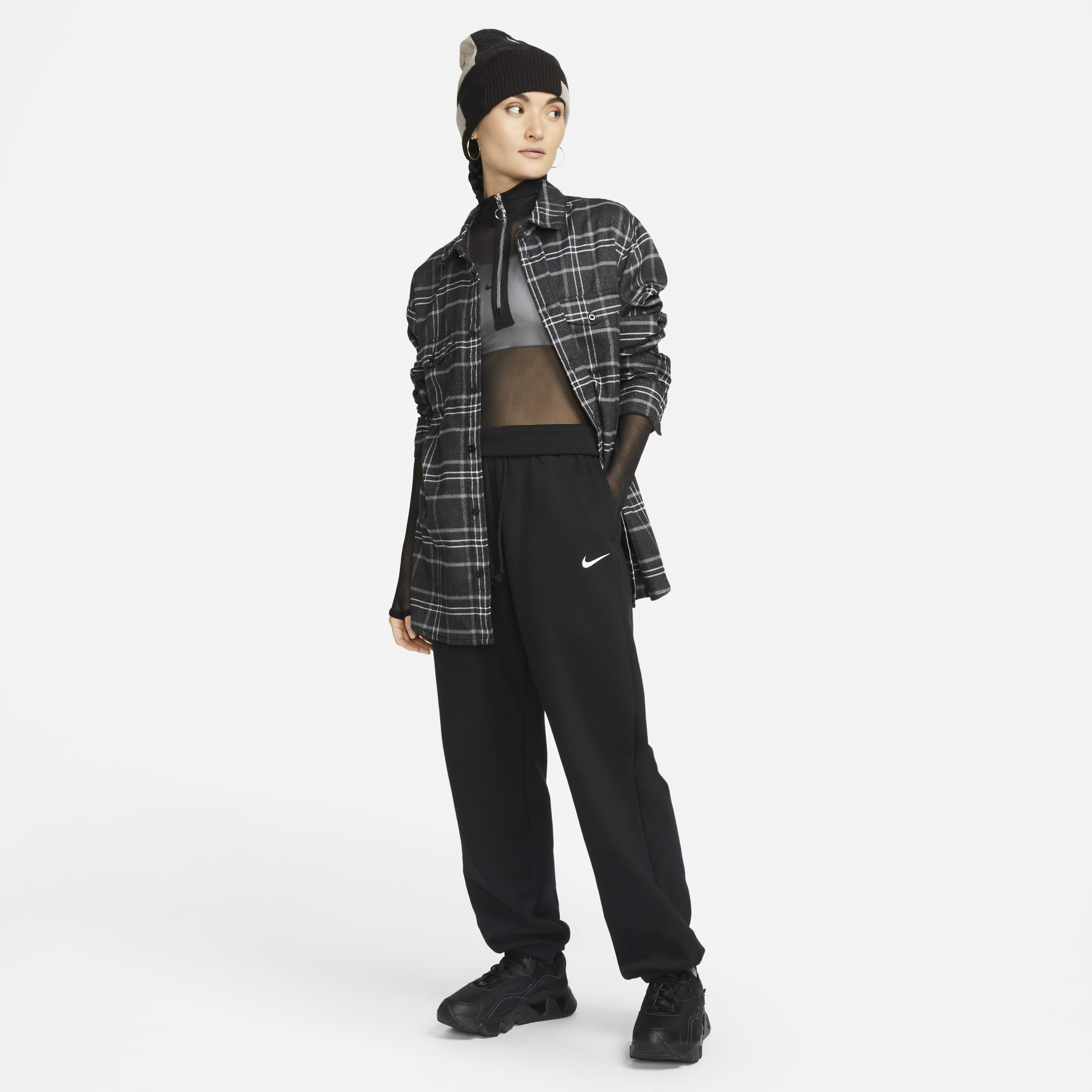 Buy Nike Sportswear Phoenix Fleece Women s High Waisted Oversized Tracksuit Bottoms Nike Qatar Official