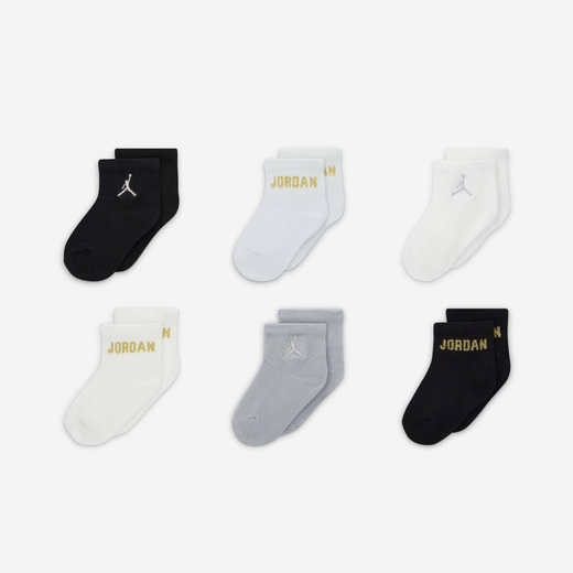 Kids Socks Sale-Nike, Jordan Everyday Essentials, Baby/Toddler Ankle Socks (6 Pairs)