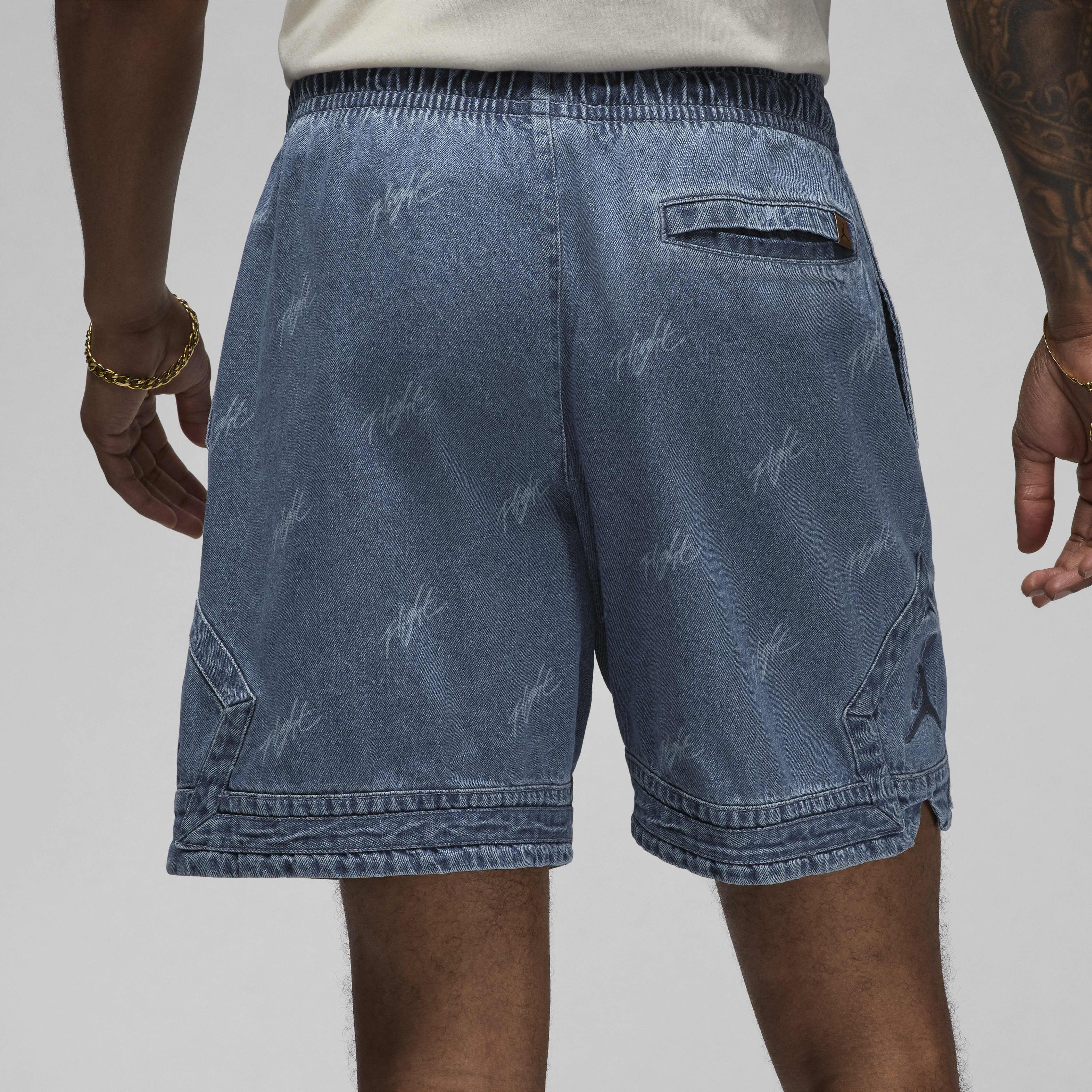 Buy Jordan Air Men's Denim Shorts - Blue Grey | Nike Qatar