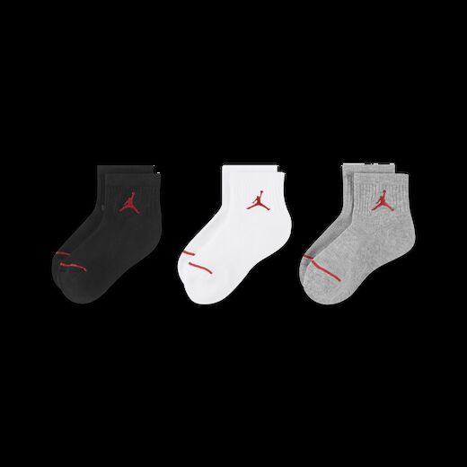 Jordan Ankle Socks-JRDN, Jordan, Little Kids' Ankle Socks (3 Pairs)