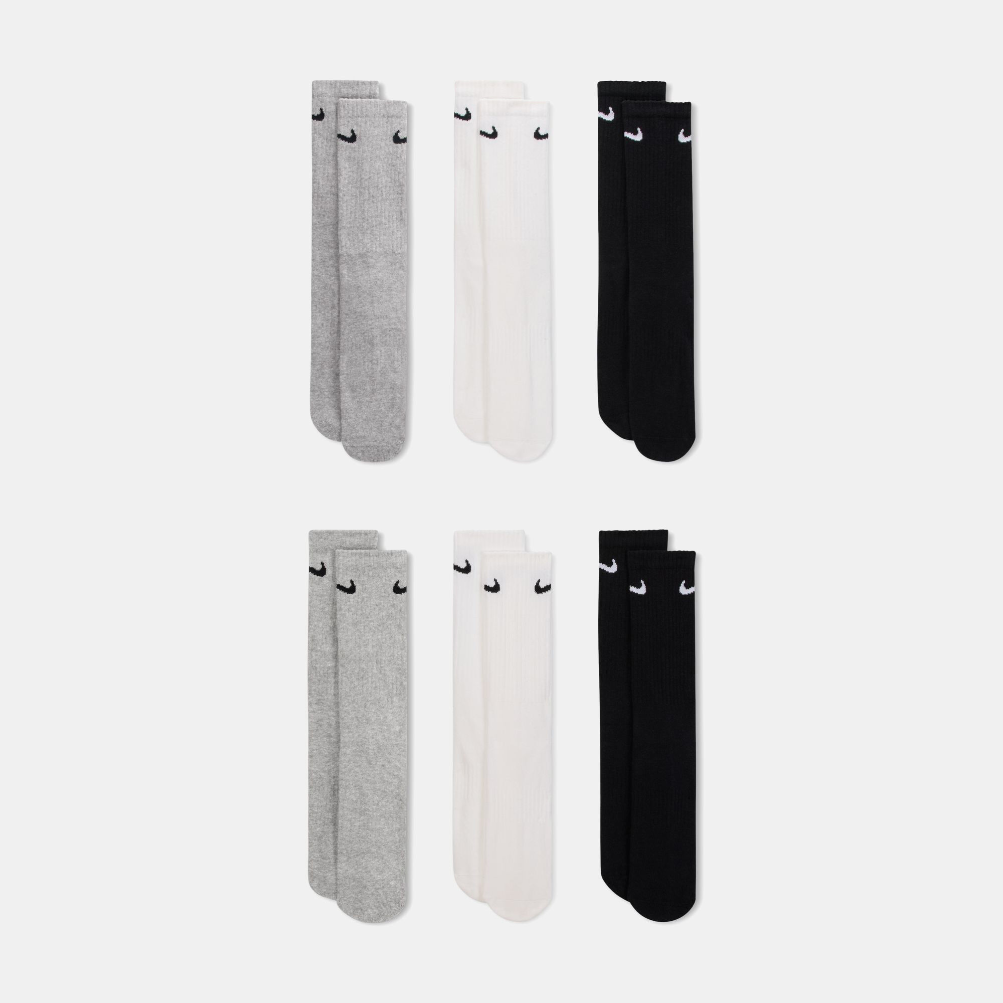 Everyday Cushioned Training Crew Socks (6 Pack) image number 1