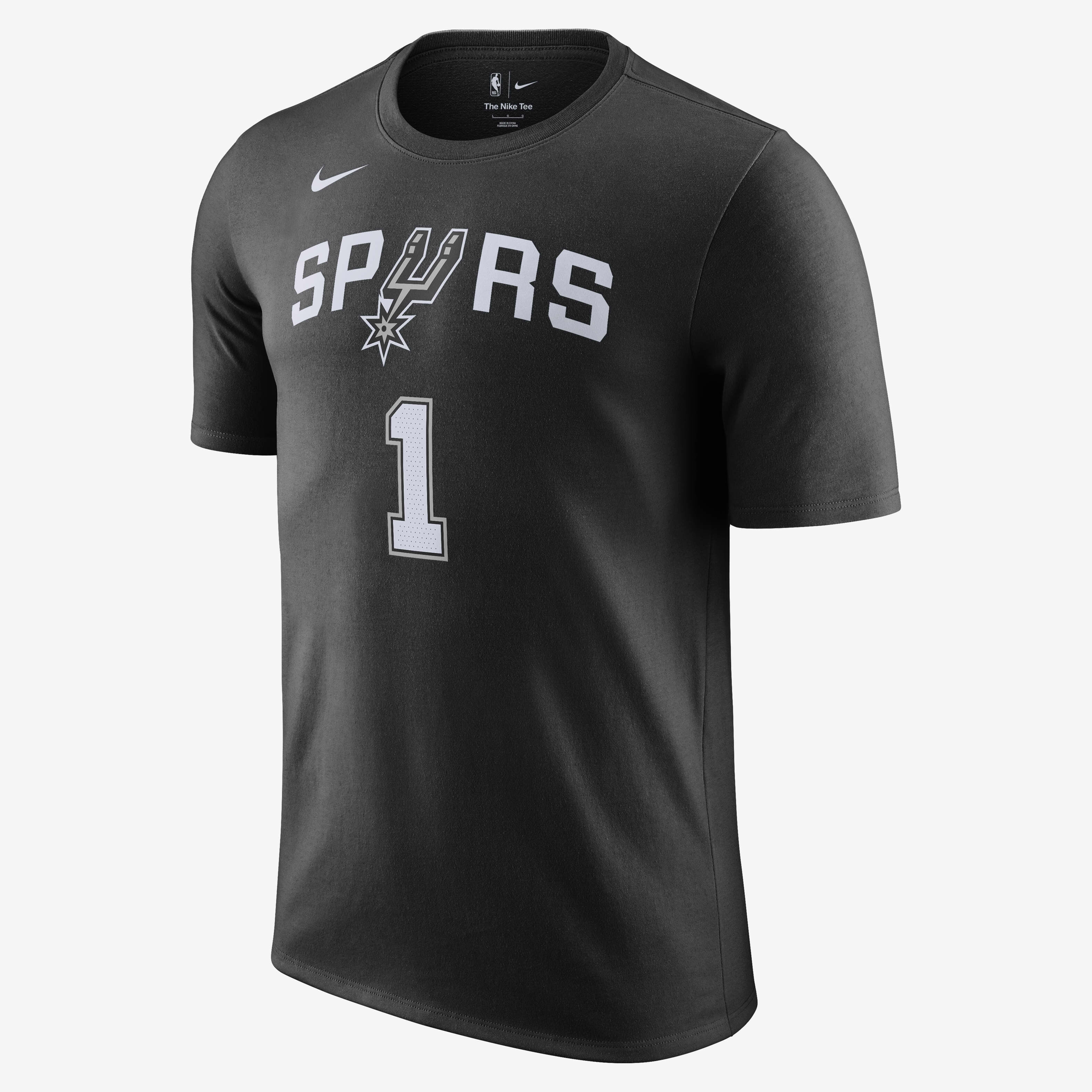 Buy San Antonio Spurs Men's Nike NBA T-Shirt - Black | Nike Qatar Official