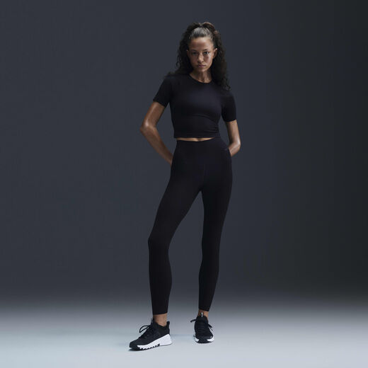 Leggings-Nike, Nike Zenvy Rib, Women's High-Waisted 7/8 Leggings