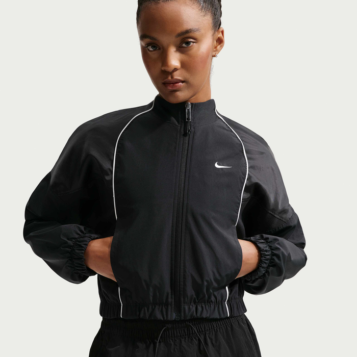 Buy Nike Sportswear Women's Shrunken Tracksuit Jacket - Black Buy Nike Sportswear Women's Shrunken Tracksuit Jacket - Black