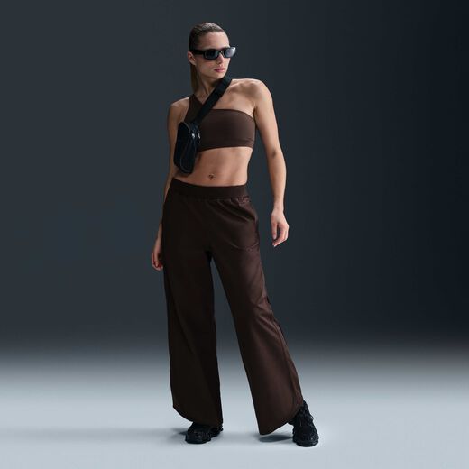 Look for warmer weather-Nike, Nike Sportswear Collection, Women's Mid-Rise Twill Tracksuit Bottoms