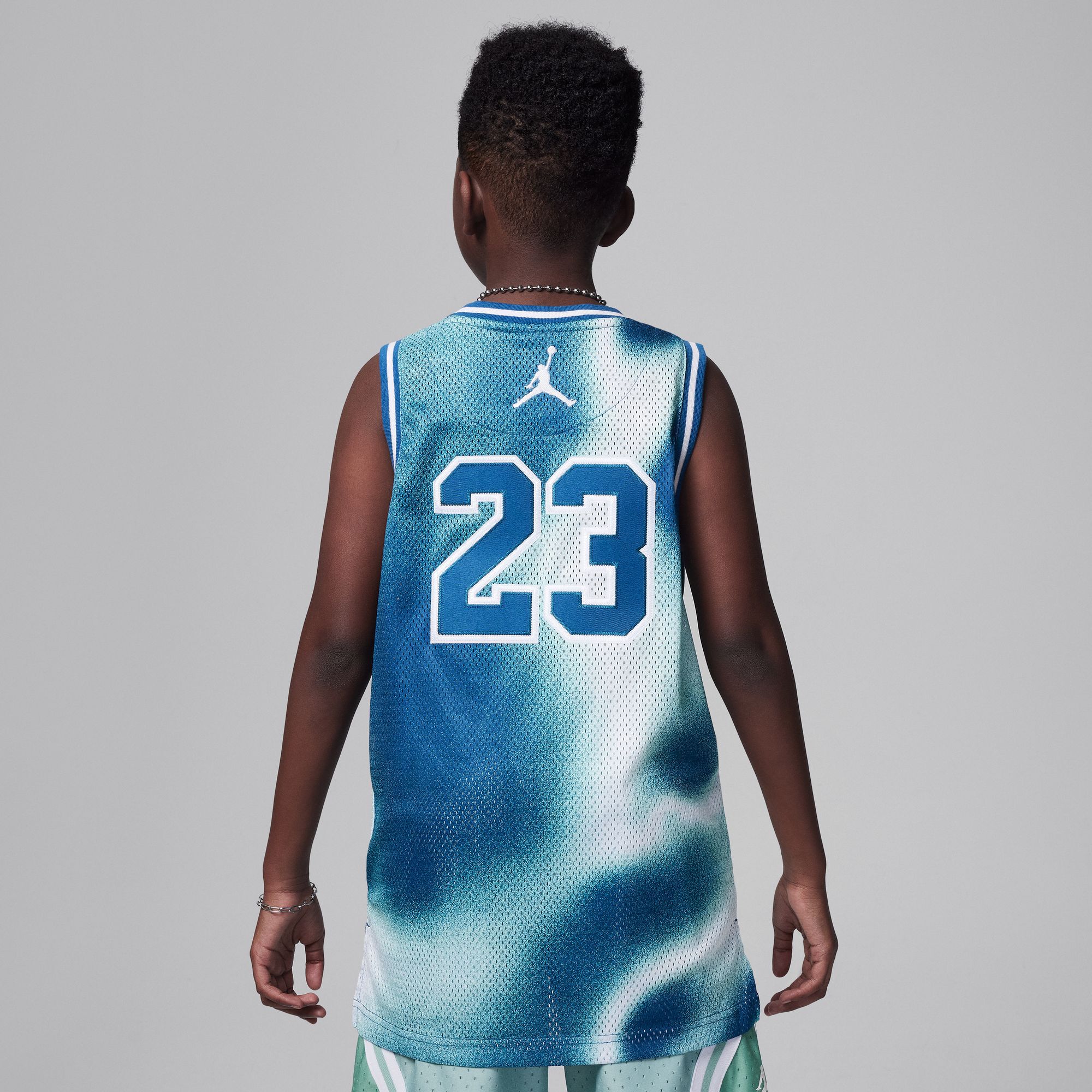 Buy Jordan 23 Striped Jersey Big Kids Top - Industrial Blue