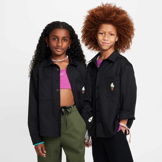 قمصان وتيشرتات سكيت بوردينج-نايك, نايكي اس بي, تيشيرت بأكمام طويلة للأطفال الكبار قمصان وتيشرتات سكيت بوردينج-نايك, نايكي اس بي, تيشيرت بأكمام طويلة للأطفال الكبار