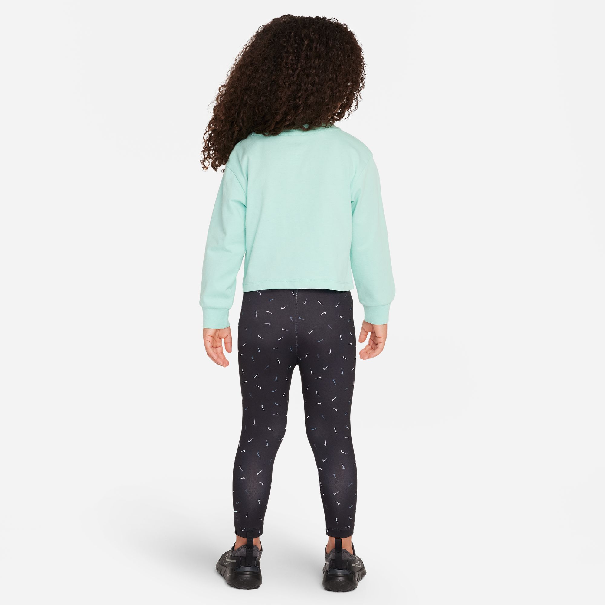 Nike Graphic Tee and Printed Leggings Set image number 1