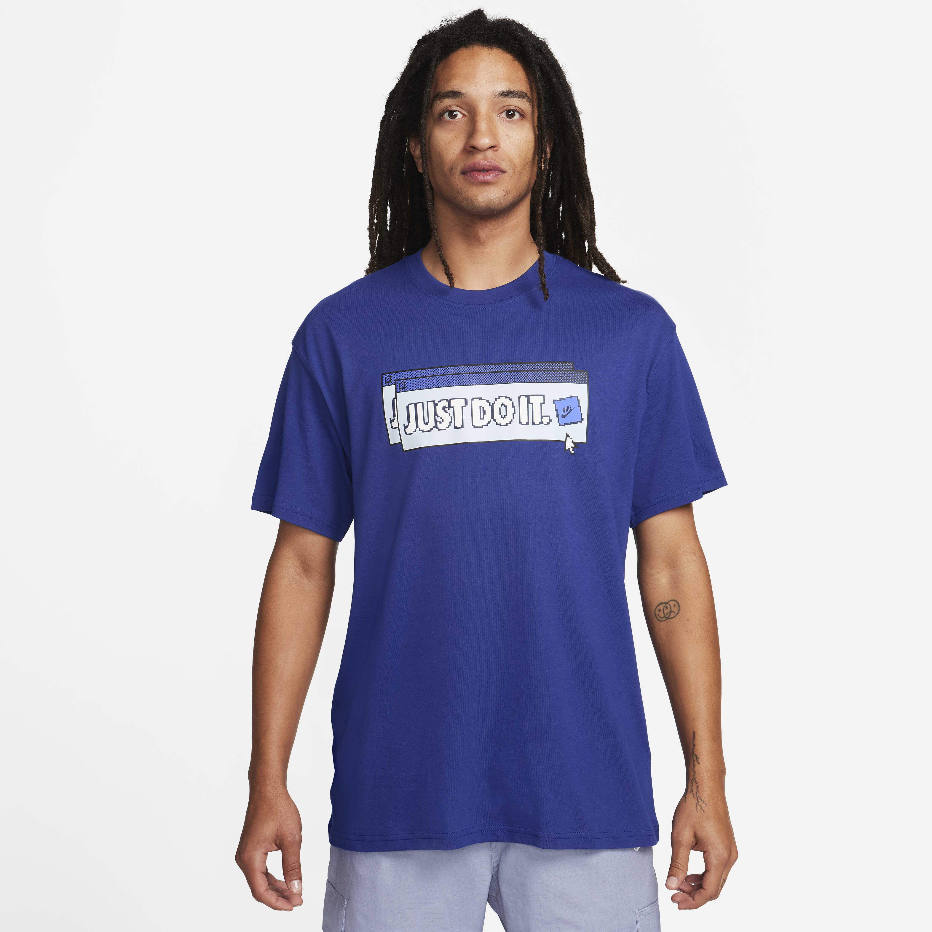 deep royal nike shirt