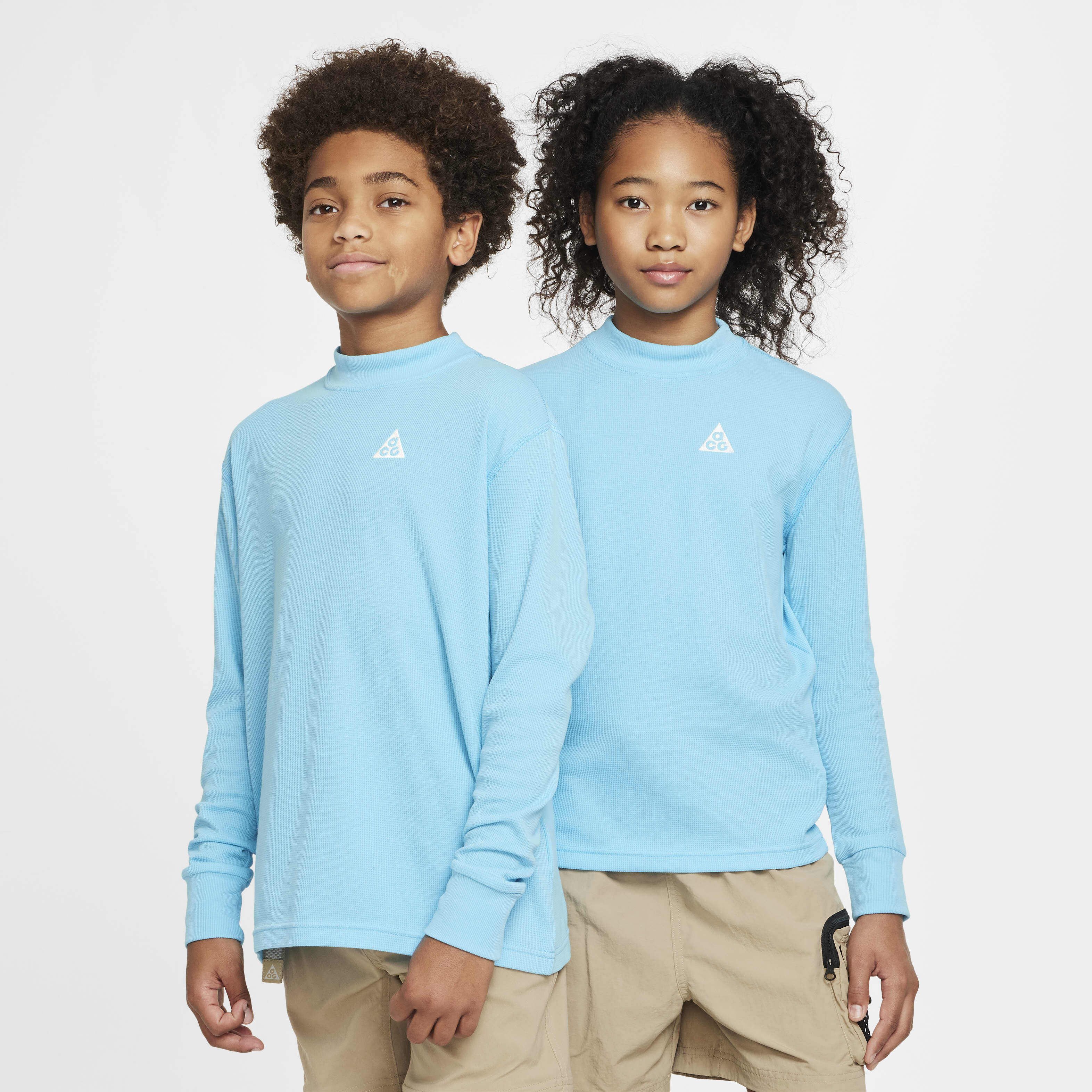 Buy Nike ACG Older Kids' Dri-FIT Long-Sleeve Waffle Top - Baltic